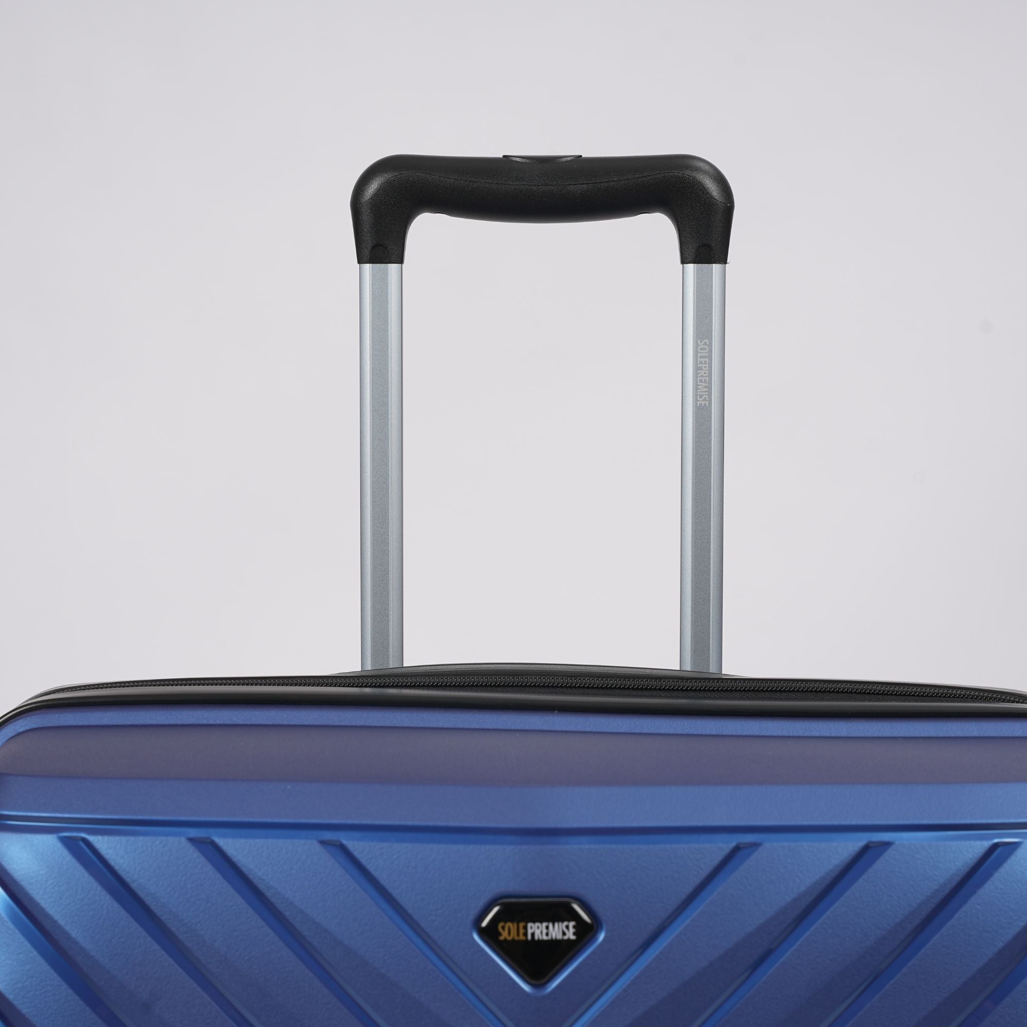 Blue Hardcase Roller Luggage 24' with 360° Wheels & TSA Lock