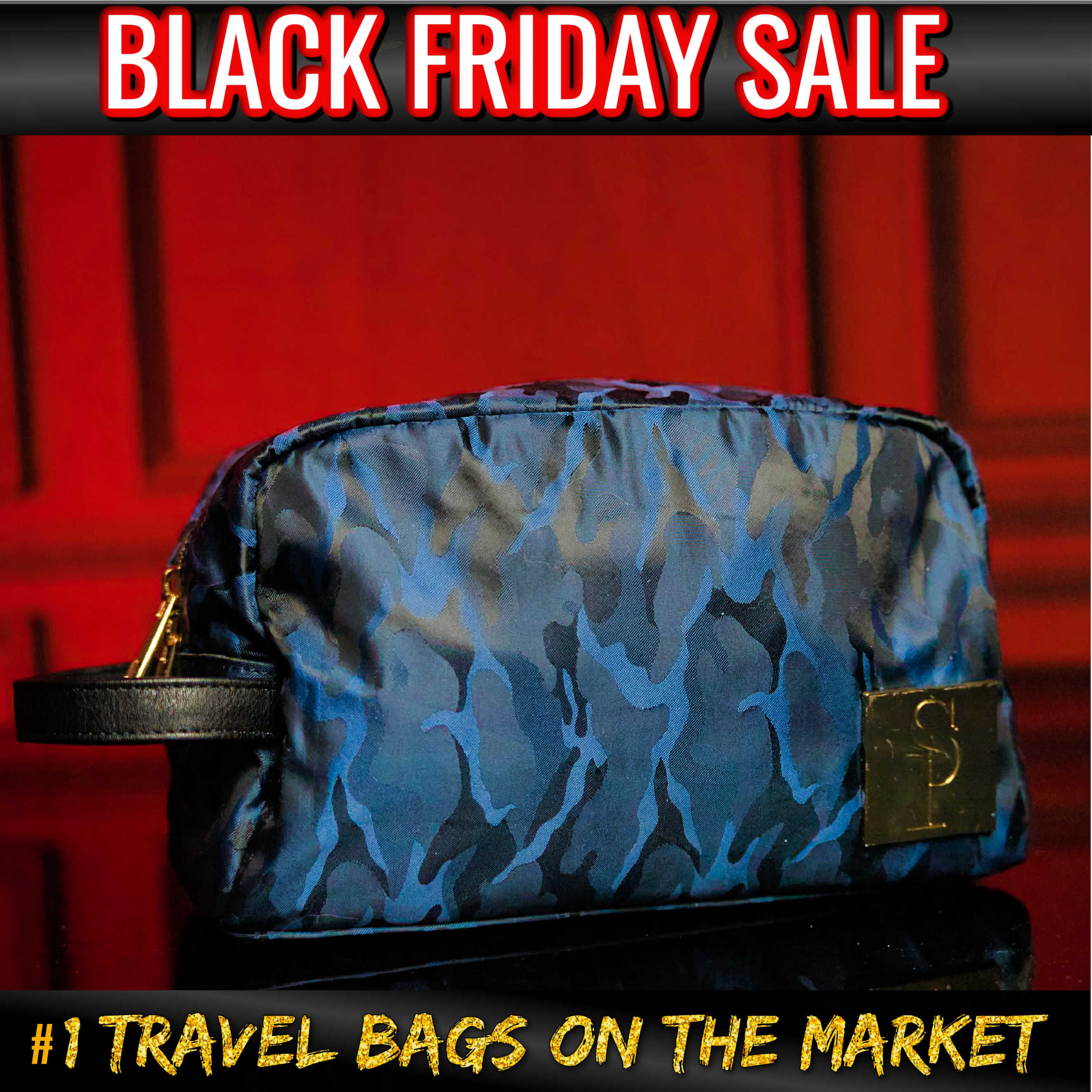 Blue Camo Nylon Toiletry (BLACK FRIDAY SALE)