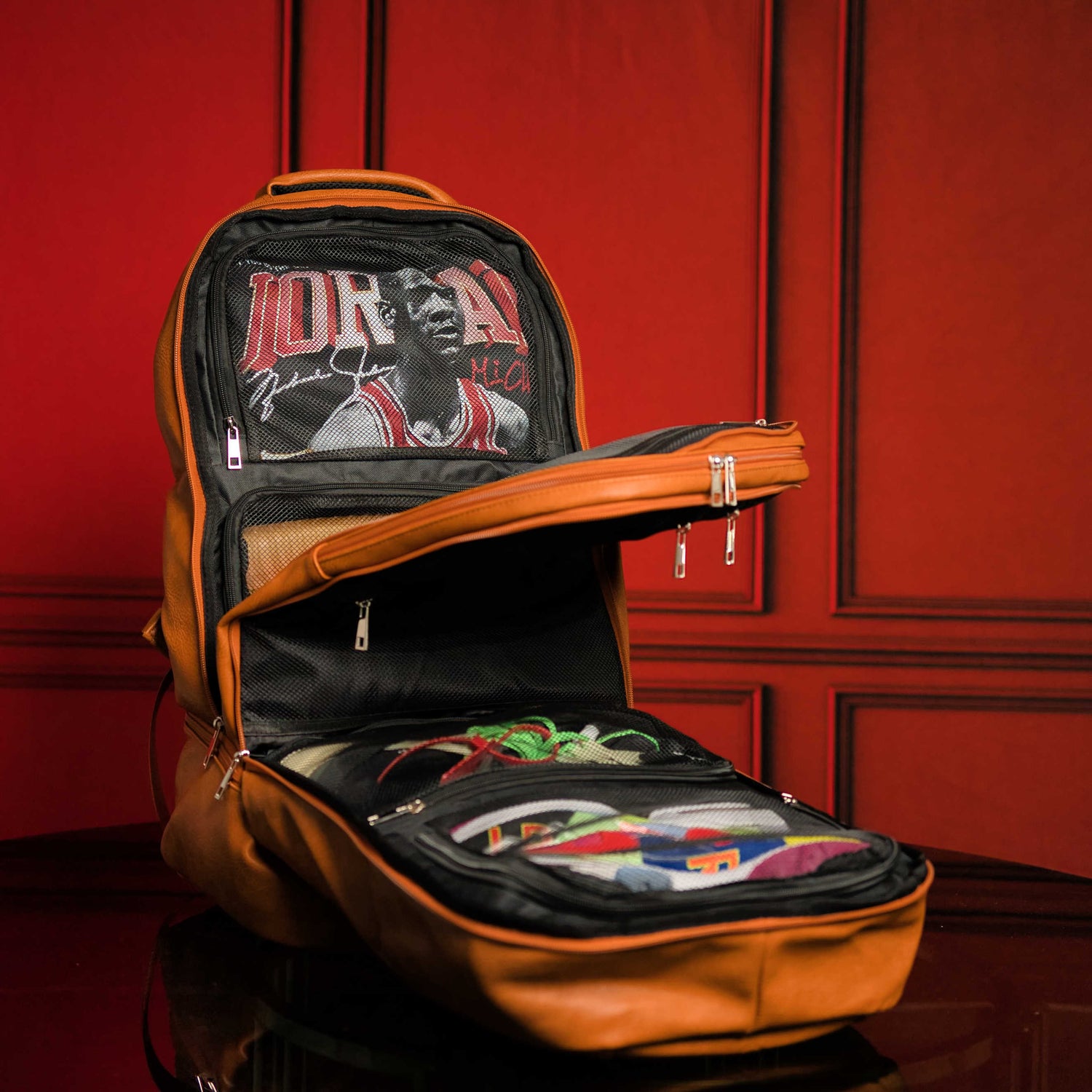 Brown Leather Luxury Carry-On Backpack (Patented Signature Design) - Sole Premise