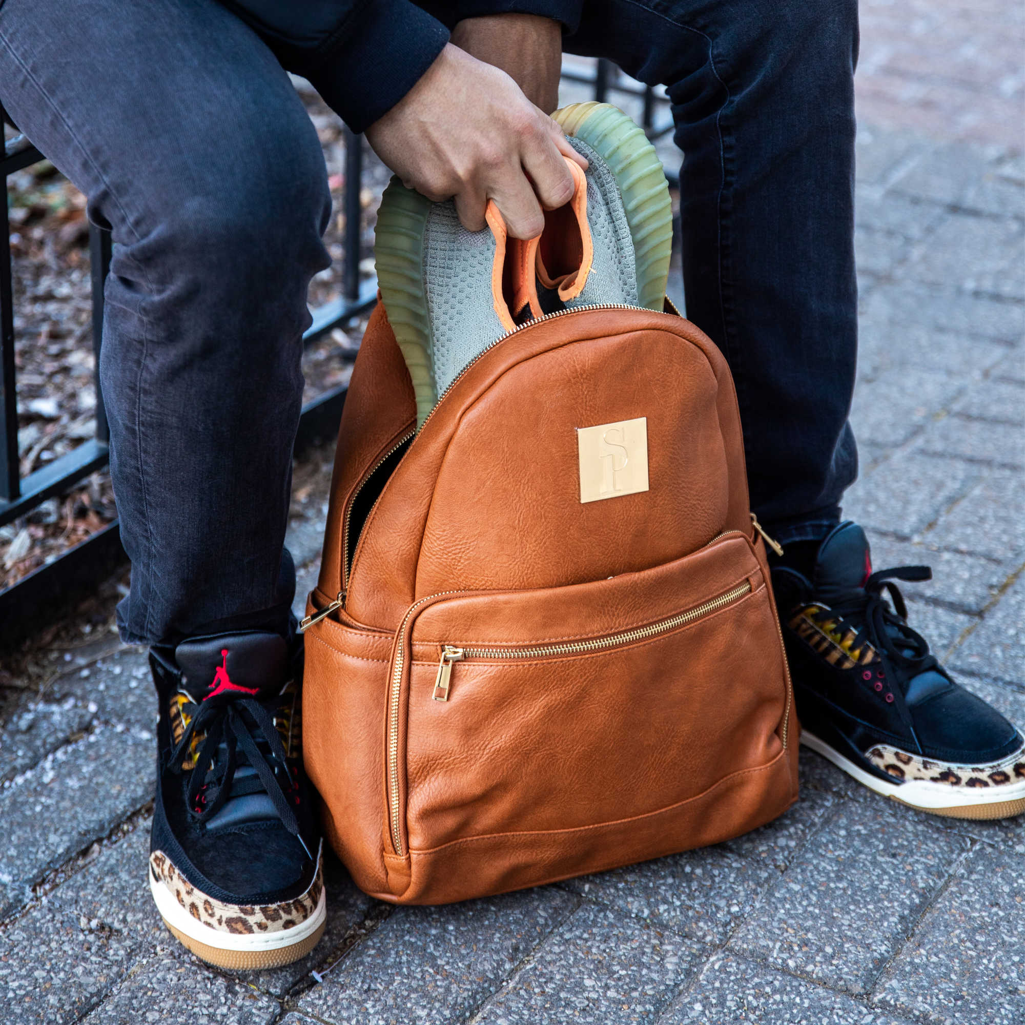 Brown Leather Daily Backpack (FLASH SALE) - Sole Premise