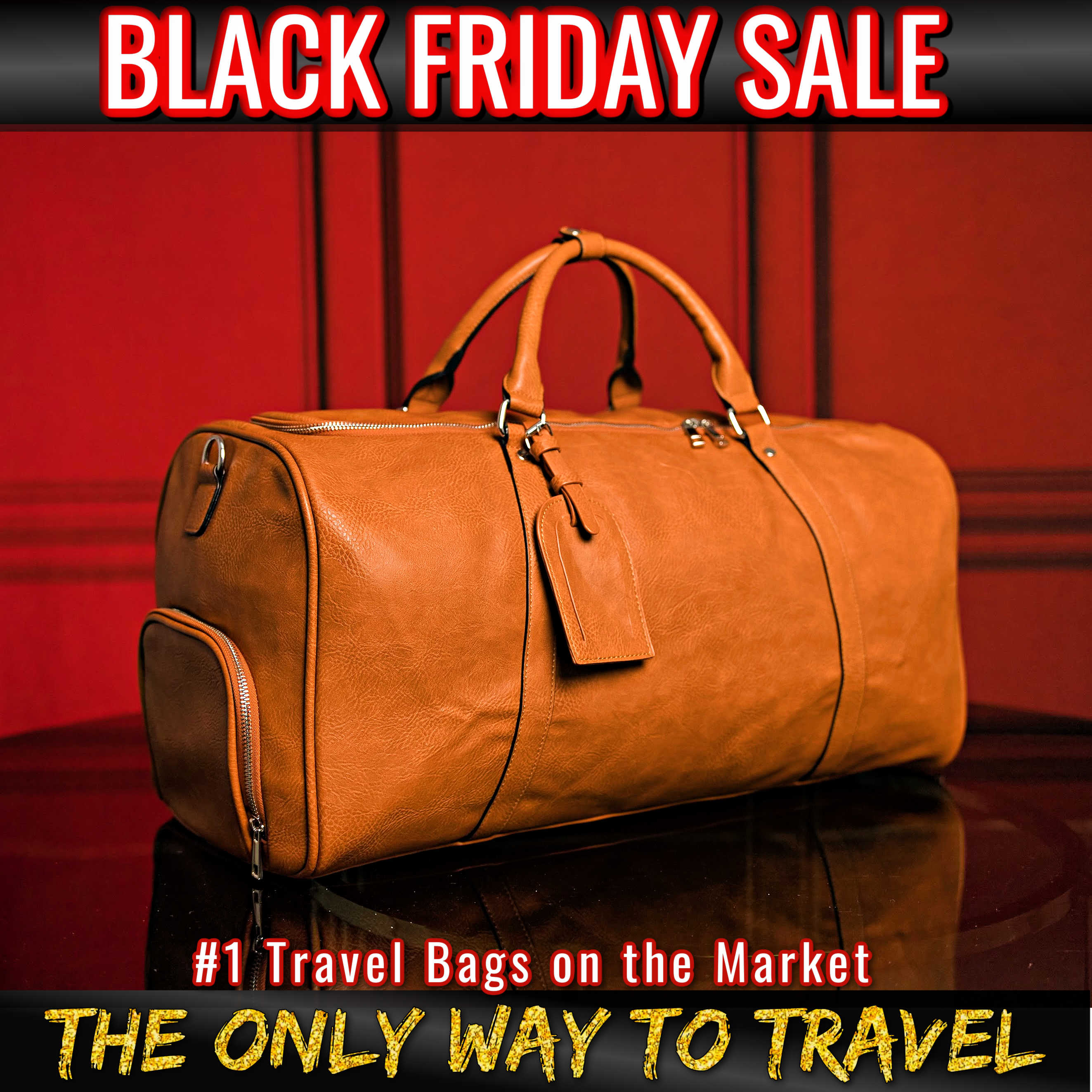 Brown Leather Duffle (BLACK FRIDAY SALE)