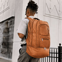 Brown Leather Luxury Patented Carry-On Bag (Only 300 Made) - Sole Premise