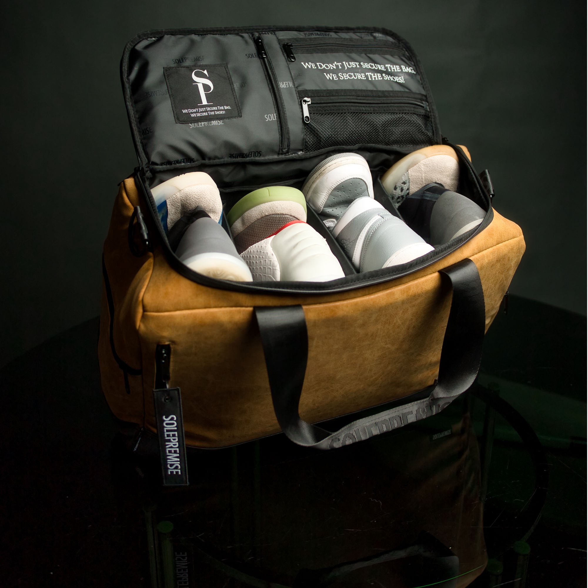 Brown Leather Sneaker Duffle | Sole Premise