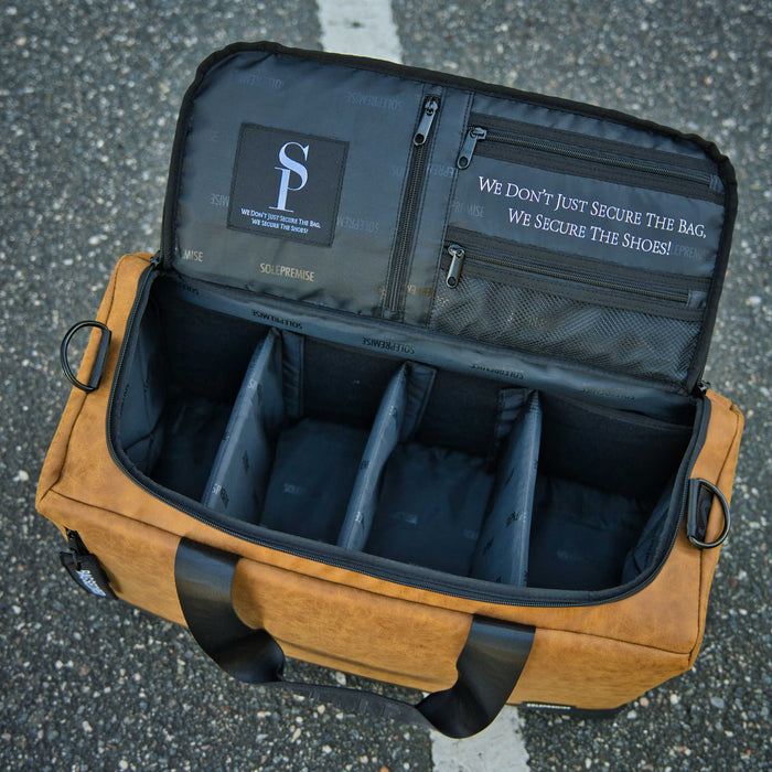 Brown Leather Sneaker Duffle - Sole Premise