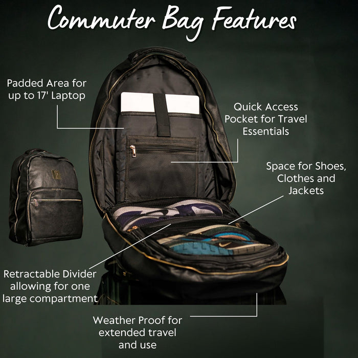 Tumbled Leather Daily Commuter Bag XL - Sole Premise