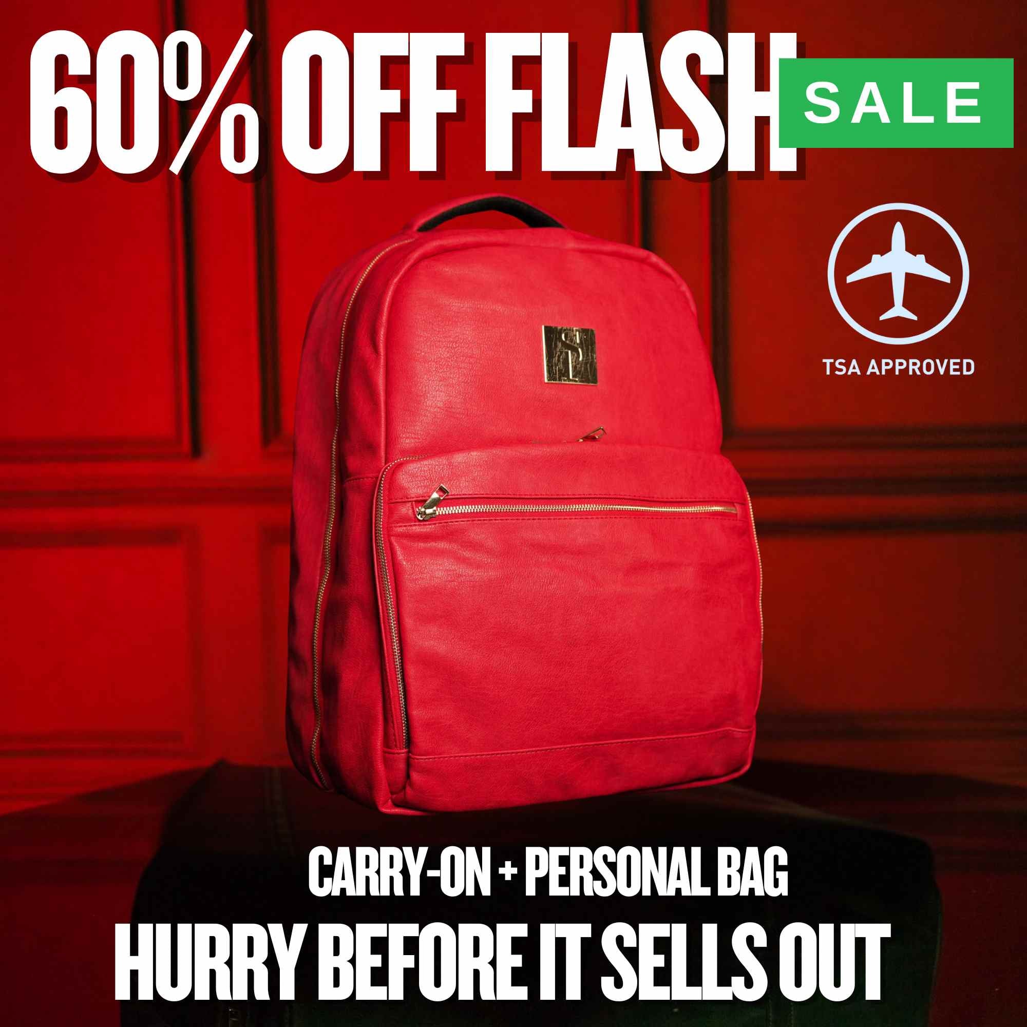 Red Leather Commuter (FLASH SALE)