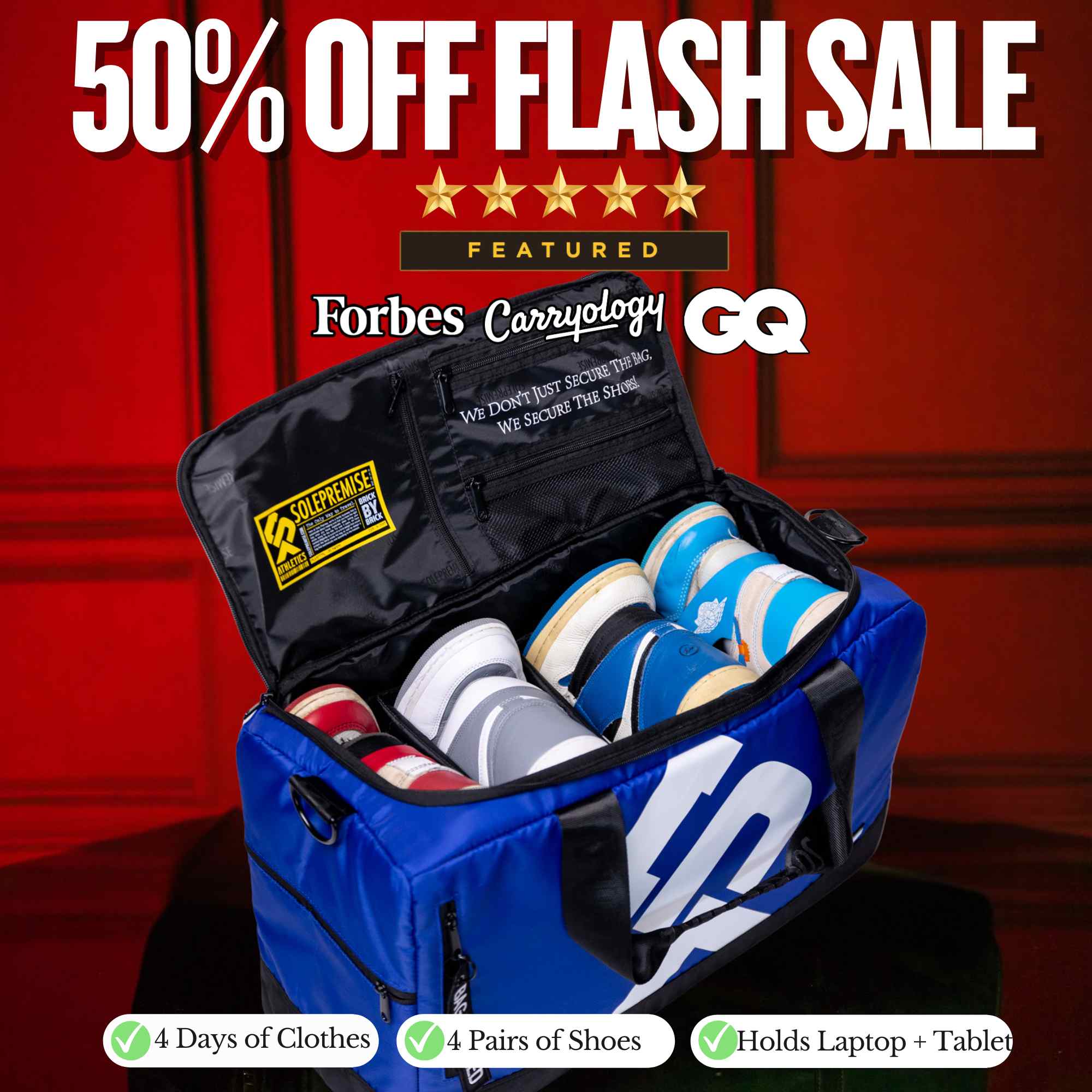 Blue Sneaker Duffle (SALE) - Sole Premise