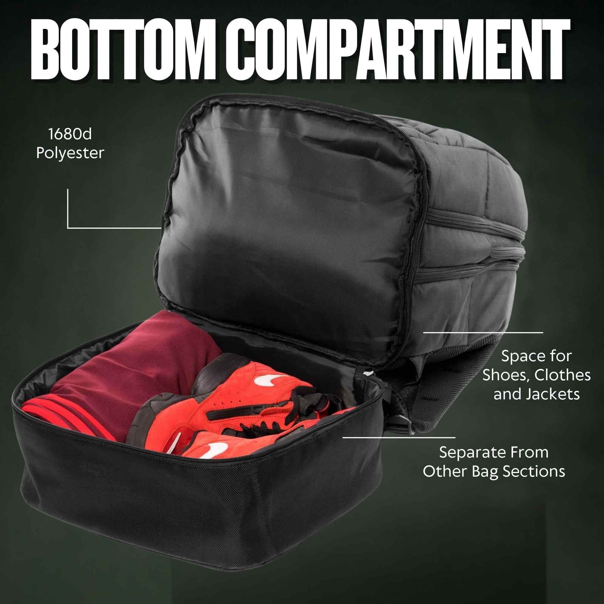 Polyester Patented Carry On Backpack (XL Version) *Holds Size 17 Shoe