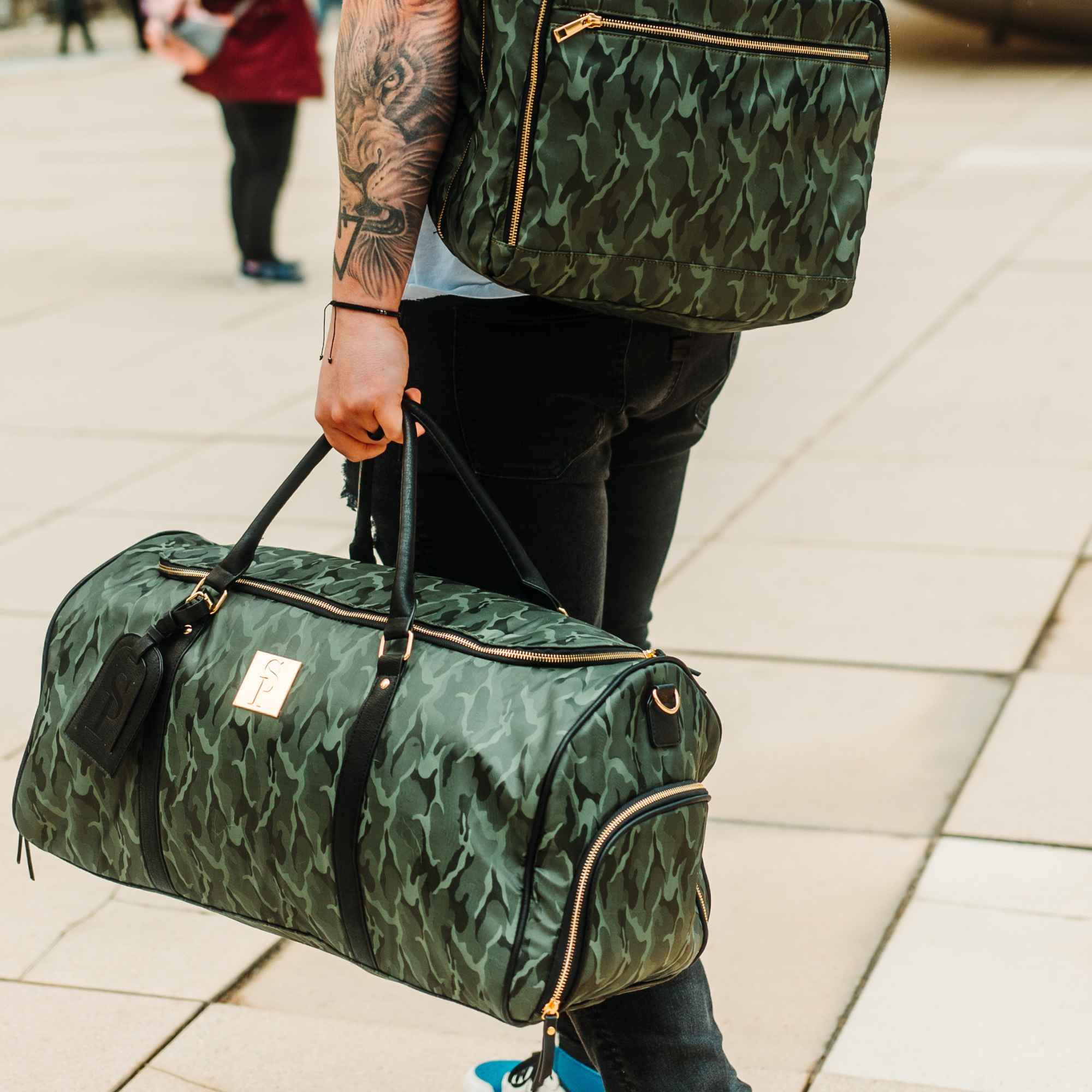 Green Camo Weekender Duffle Bag (FLASH SALE) - Sole Premise