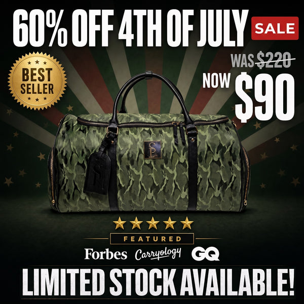 Green Camo Weekender Duffle Bag (FLASH SALE)
