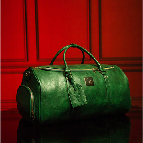 Emerald Green Luciano Leather Duffle Bag (New Weekender Design) - Sole Premise