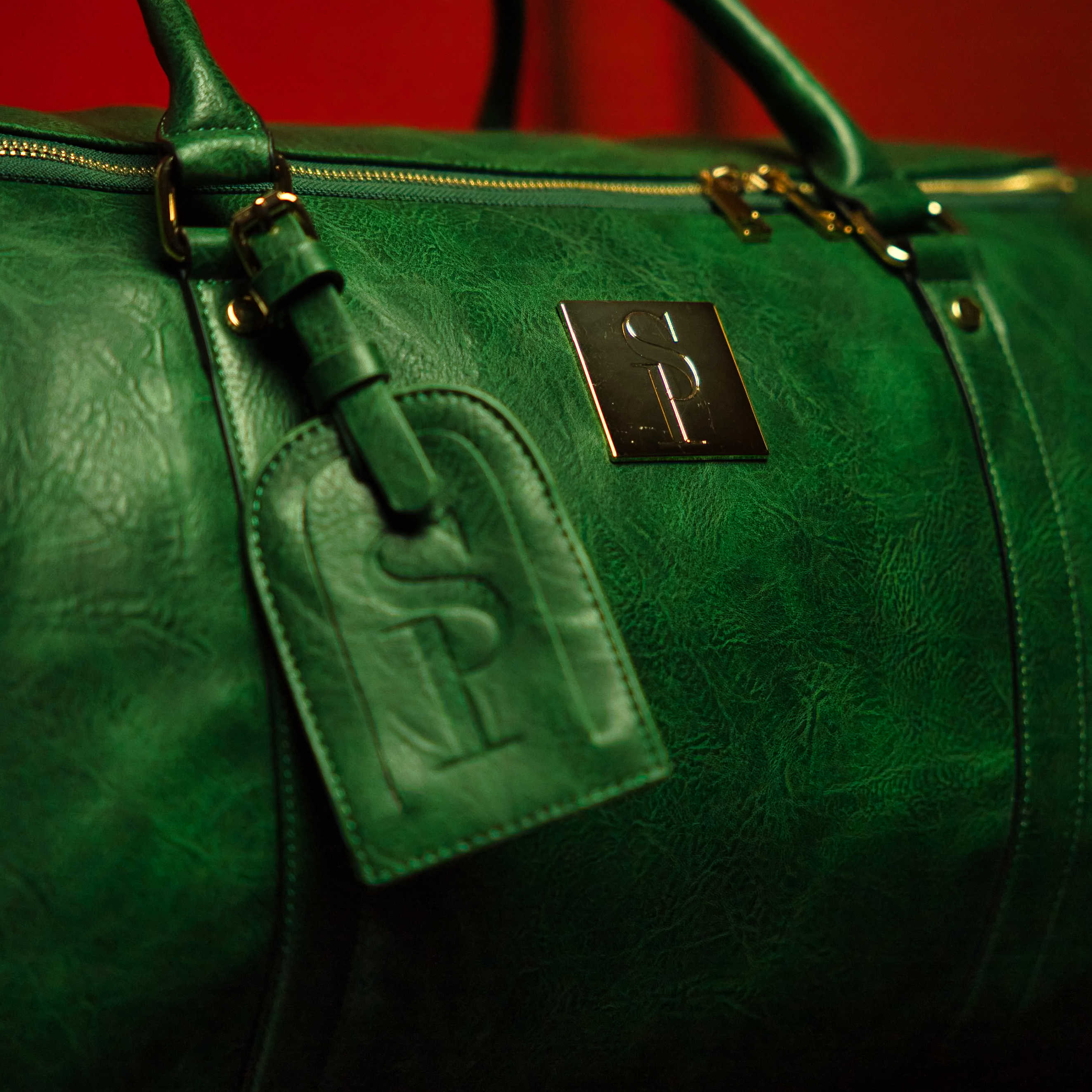 Emerald Green Luciano Leather Duffle Bag (New Weekender Design) - Sole Premise