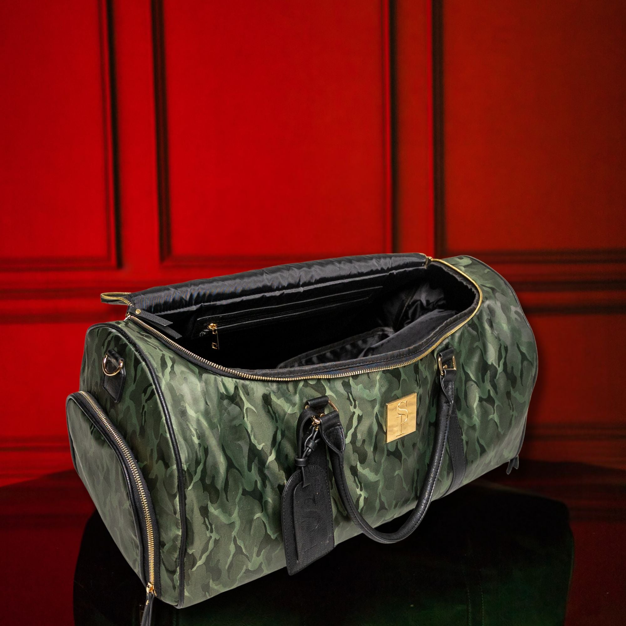 Green Camo Duffle Bag (New Weekender Design)