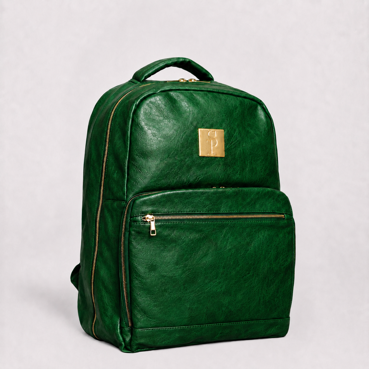 Emerald Green Leather Commuter Bag (XL Design)