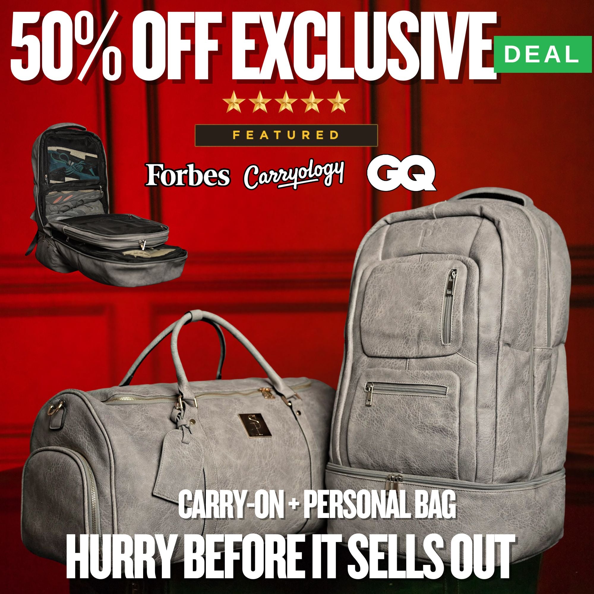 Grey Leather Signature Set (SUMMER SALE)