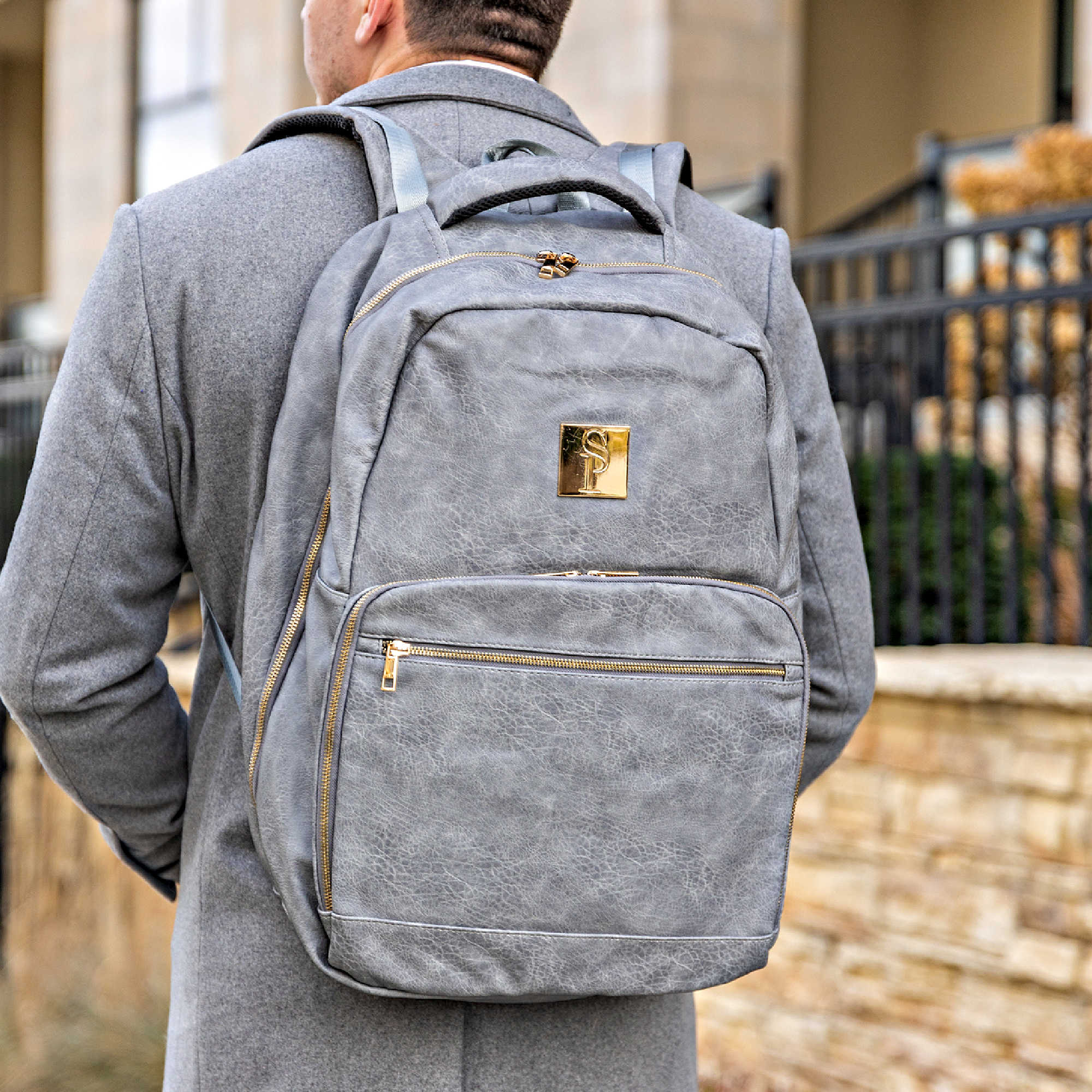 Grey Leather Commuter (FLASH SALE) - Sole Premise