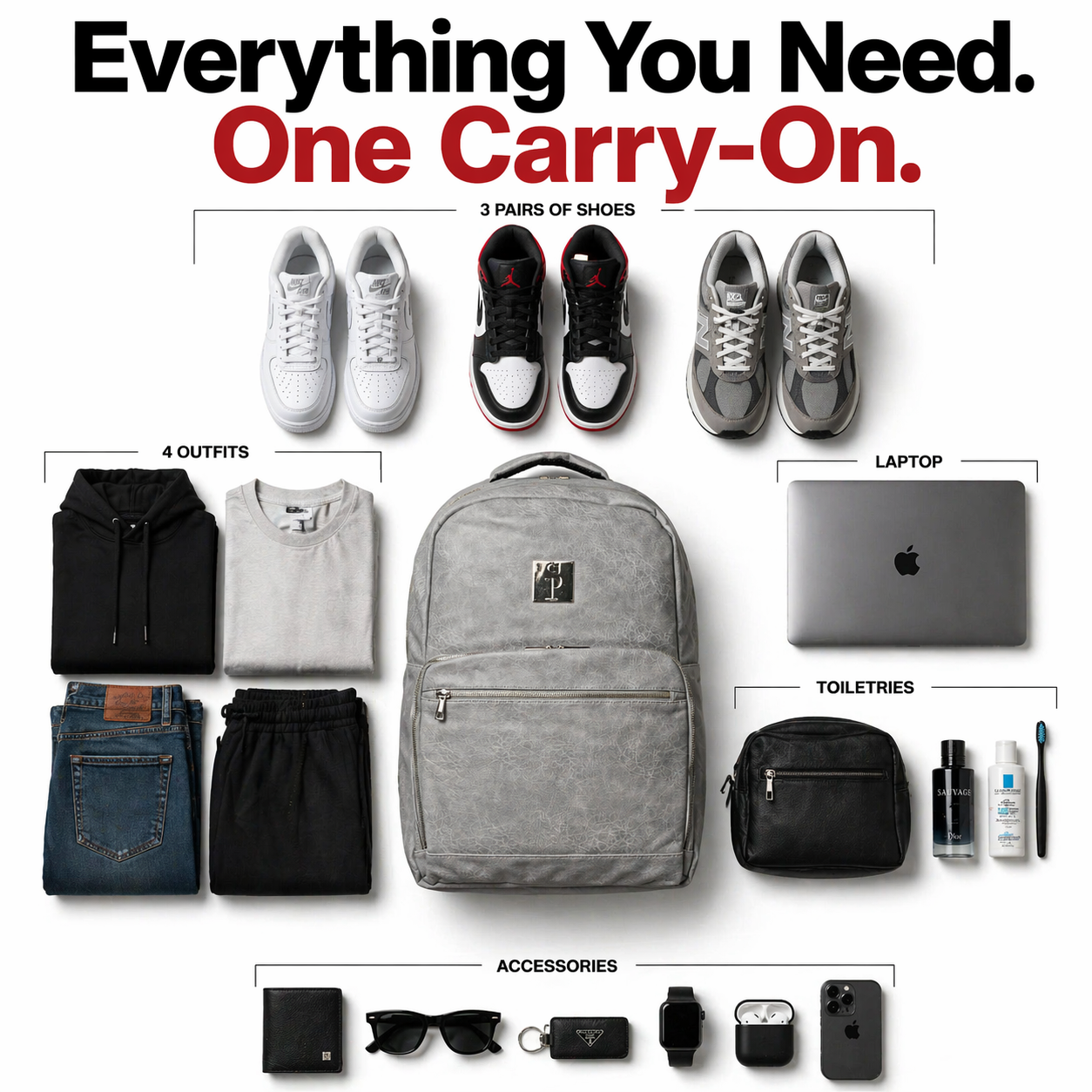 Grey Leather Commuter (FLASH SALE) - Sole Premise