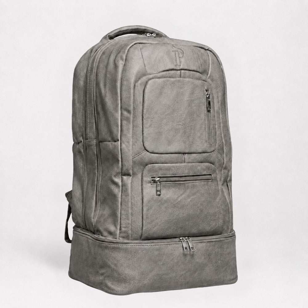 Grey Leather Carry-On Patented Backpack (Only 300 Made)