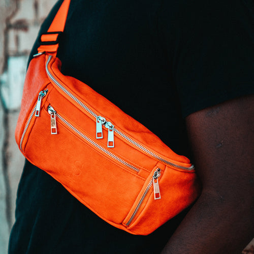 Orange Cross Sling Bag - Sole Premise