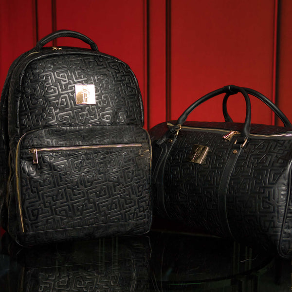 Monogram Leather 2 Bag Set (Commuter and Duffle) - Sole Premise