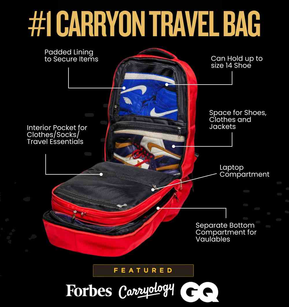 Black Leather Patented Carry On Backpack (Only 300 Made)