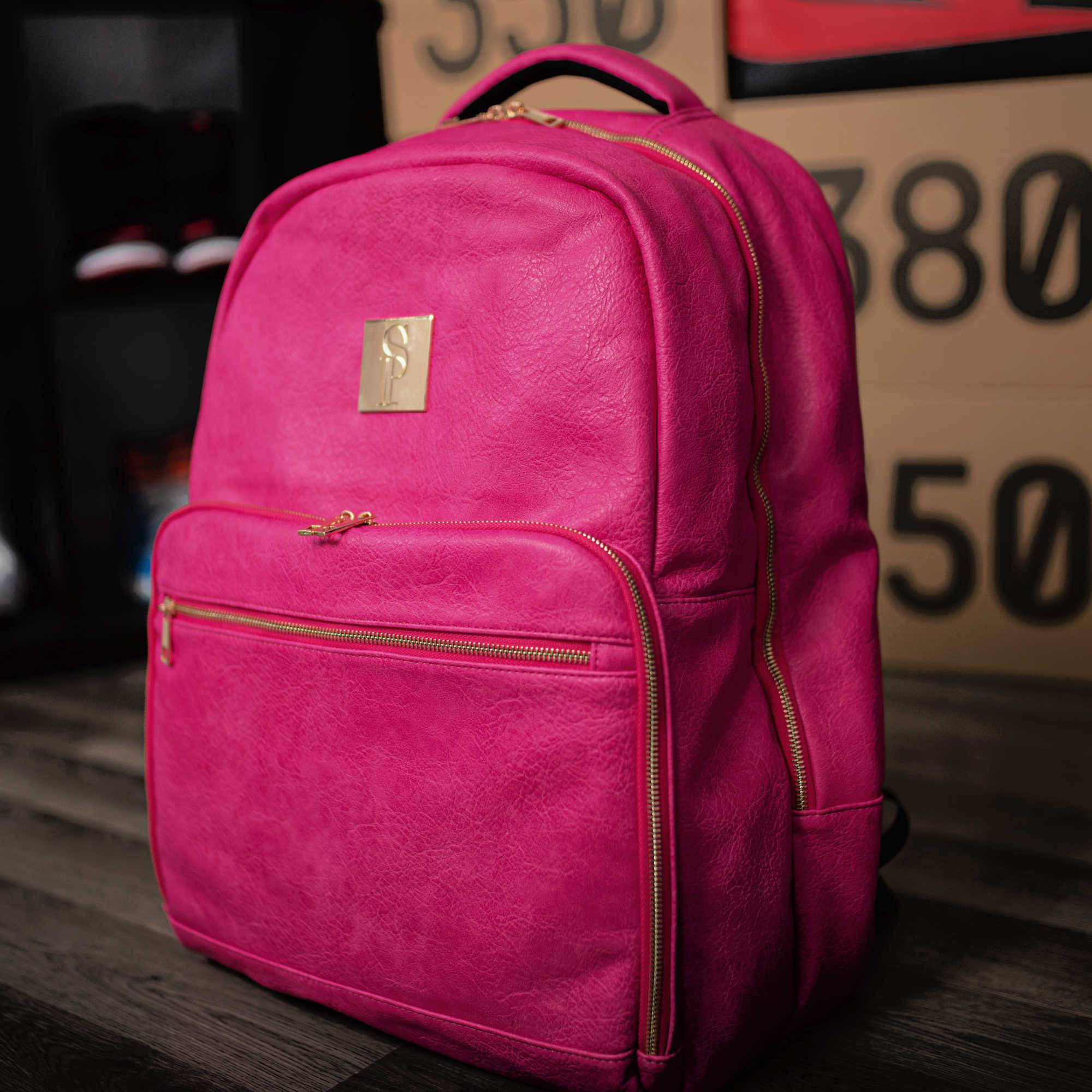 Pink Tumbled Leather Commuter Bag (Only 100 Made) - Sole Premise