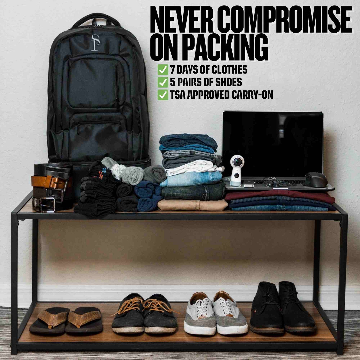 Sole Premise Carry-On Bag For Shoes, Clothes, Laptop And Camera - Sole Premise