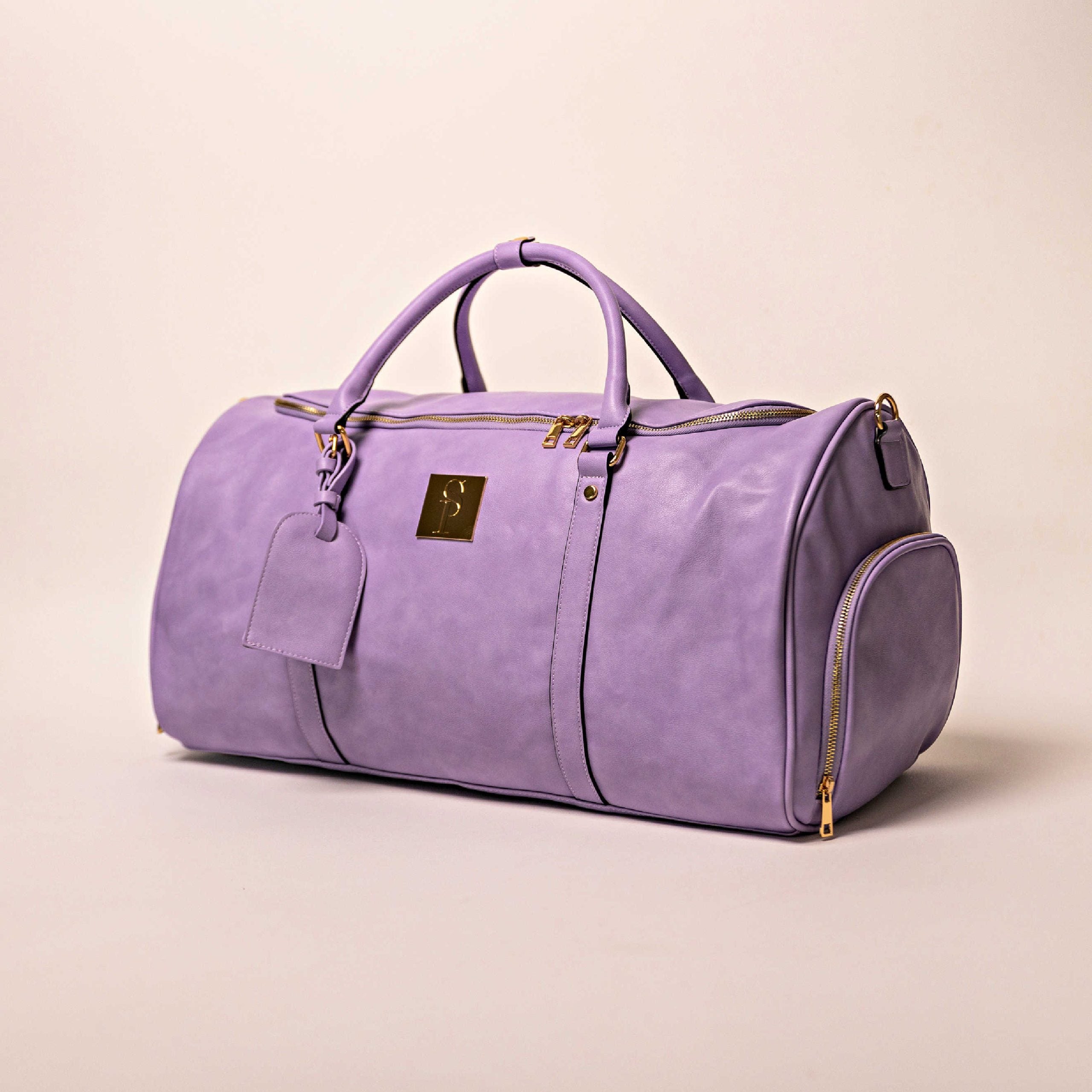 Purple Luciano Leather Duffle (New Weekender Design)