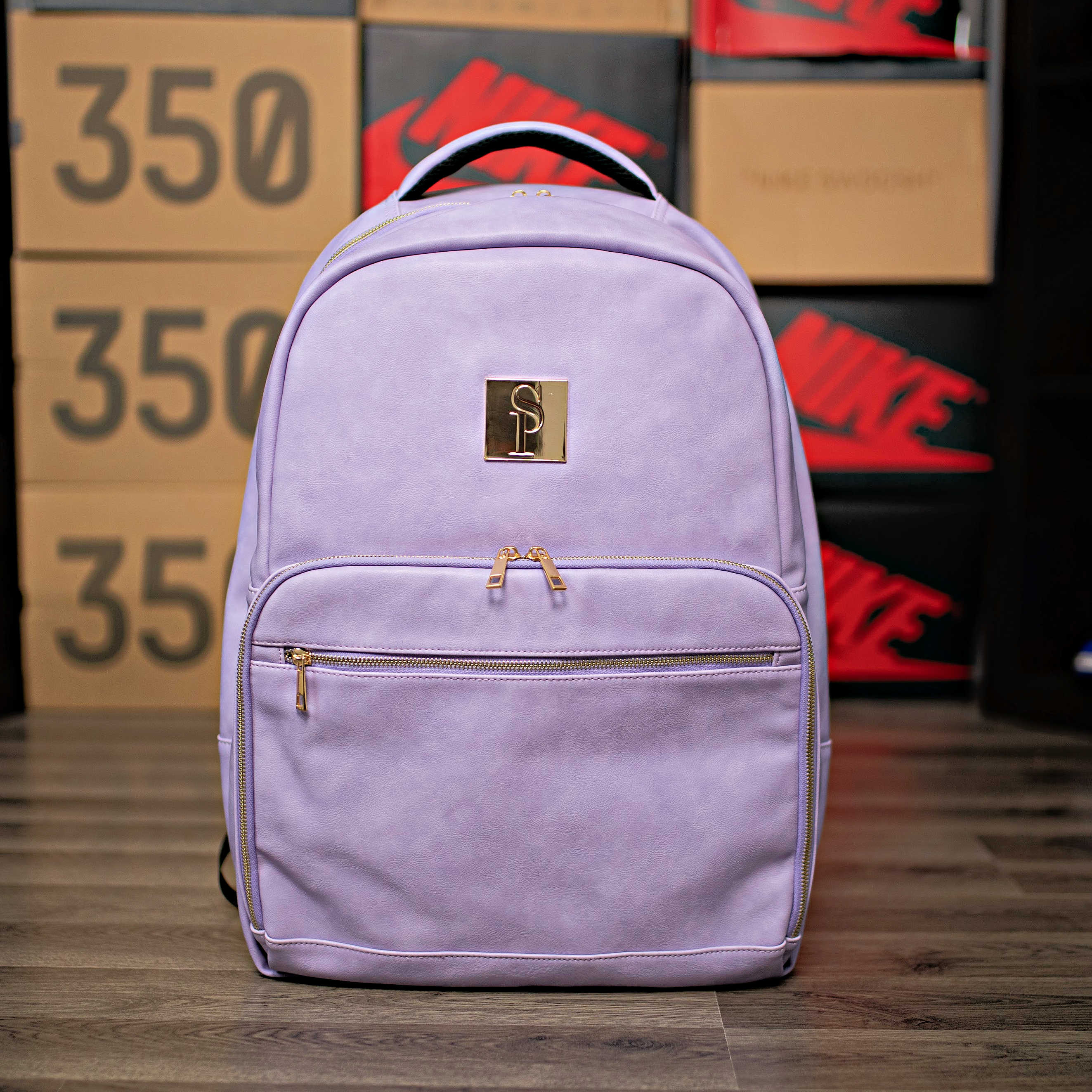 Purple Leather Commuter Bag (Spring Sale) - Sole Premise