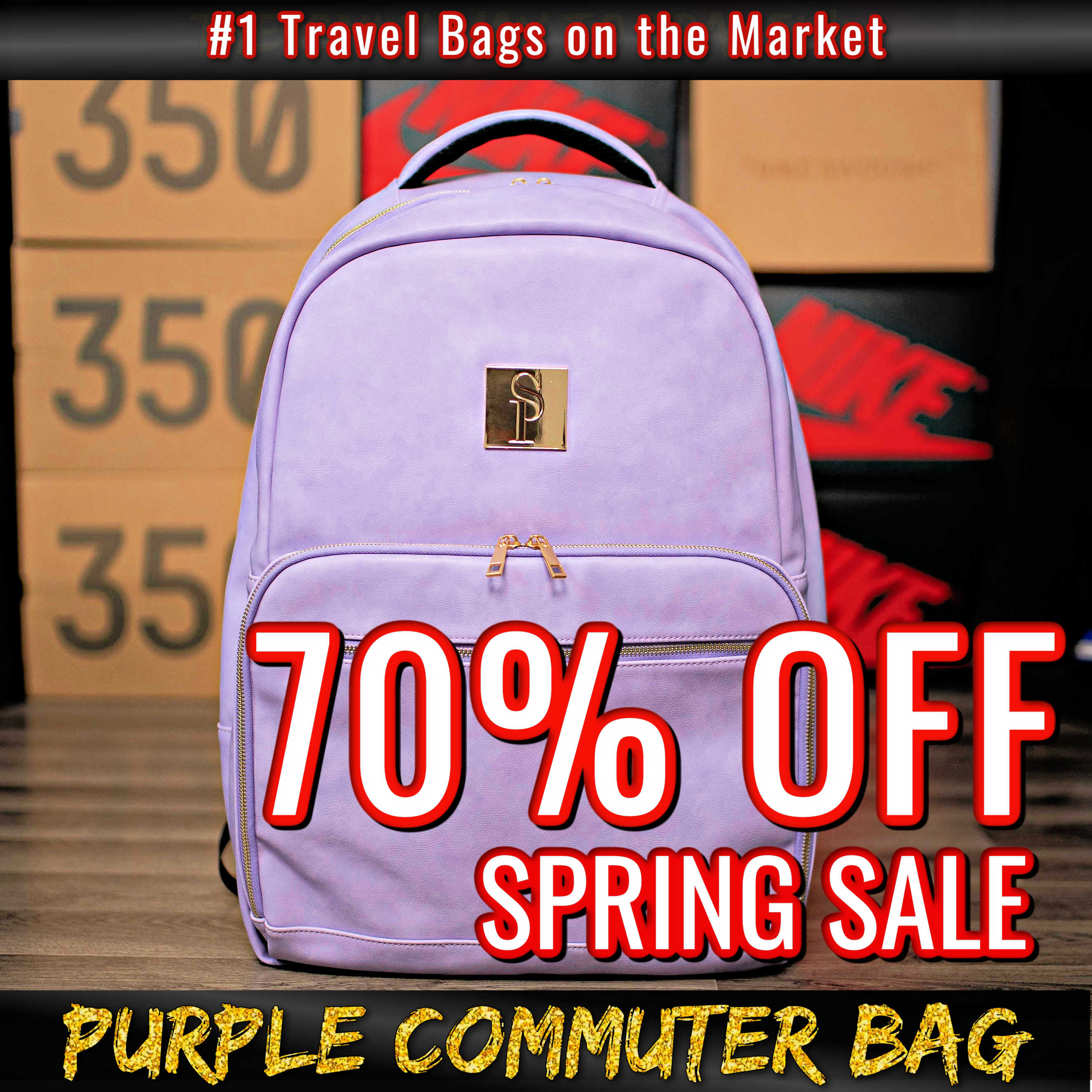 Purple Leather Commuter (Spring Sale) - Sole Premise