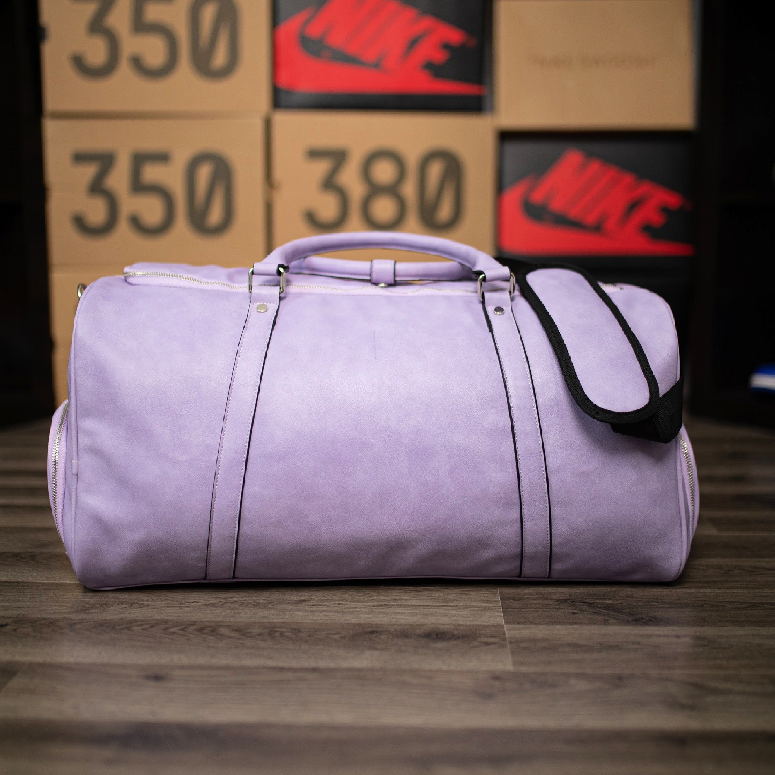 Purple Leather Duffle Bag (Black Friday Deal)