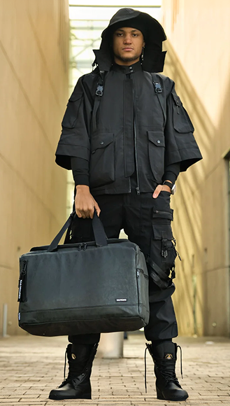 Black Leather Sneaker Duffle Complete The Set