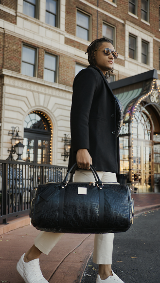 Black Monogram Leather Duffle Bag (150 Made) Complete The Set