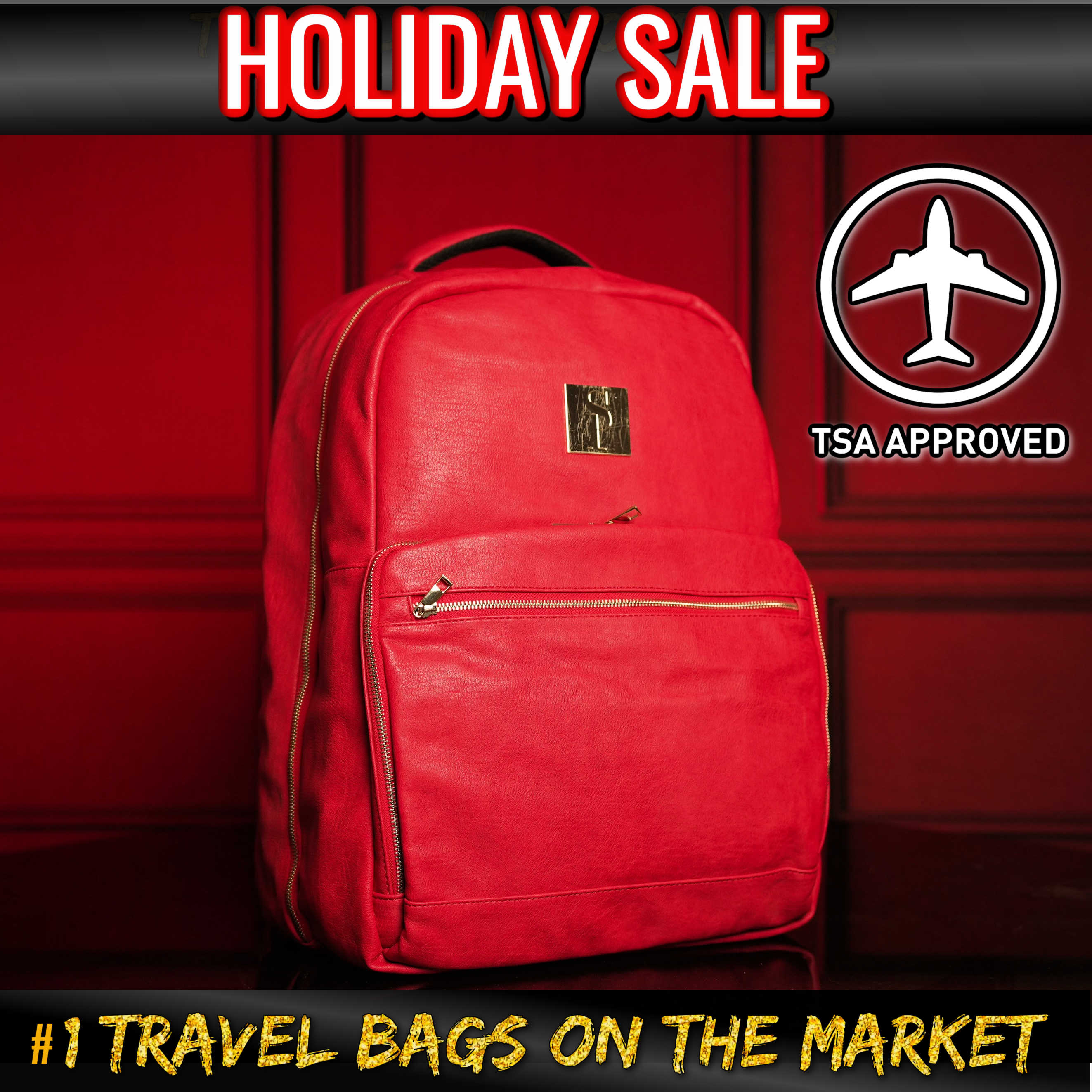 Red Leather Commuter (HOLIDAY SALE)