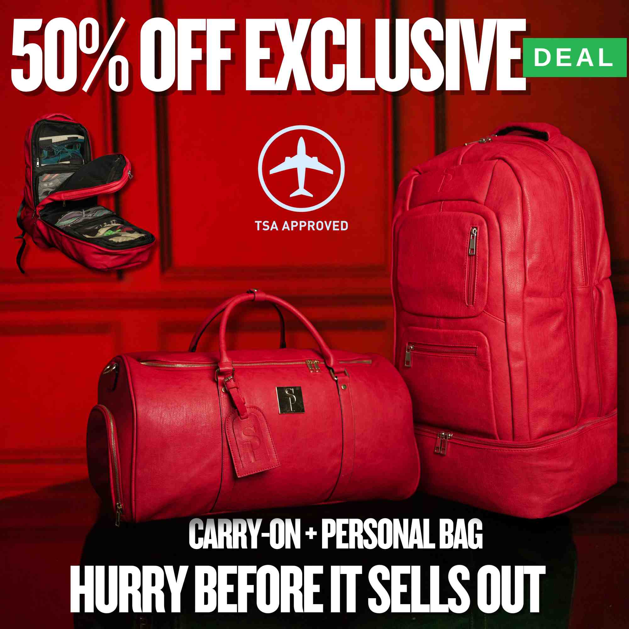 Red Leather Signature Set (SALE)