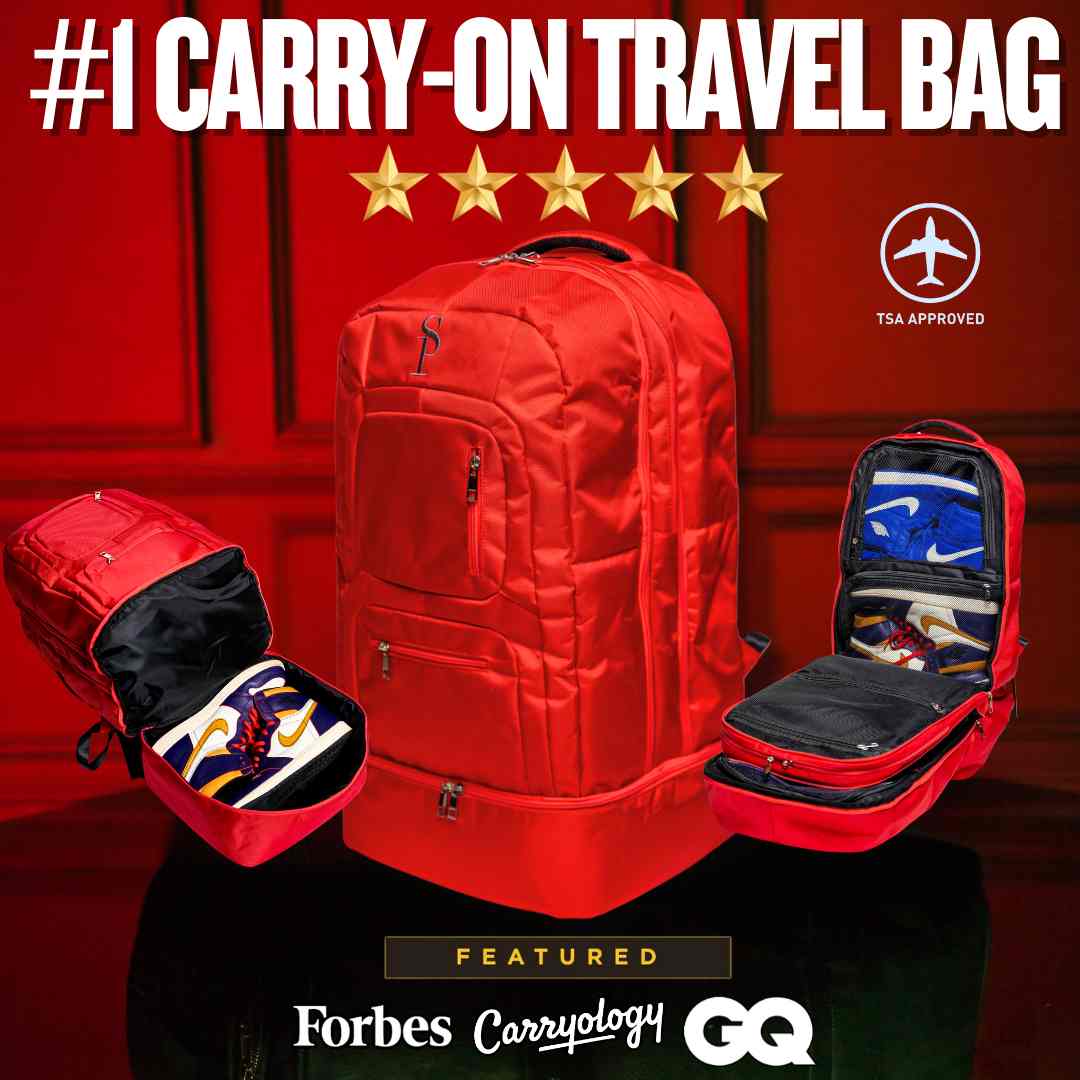 Red Polyester Carryon Bag