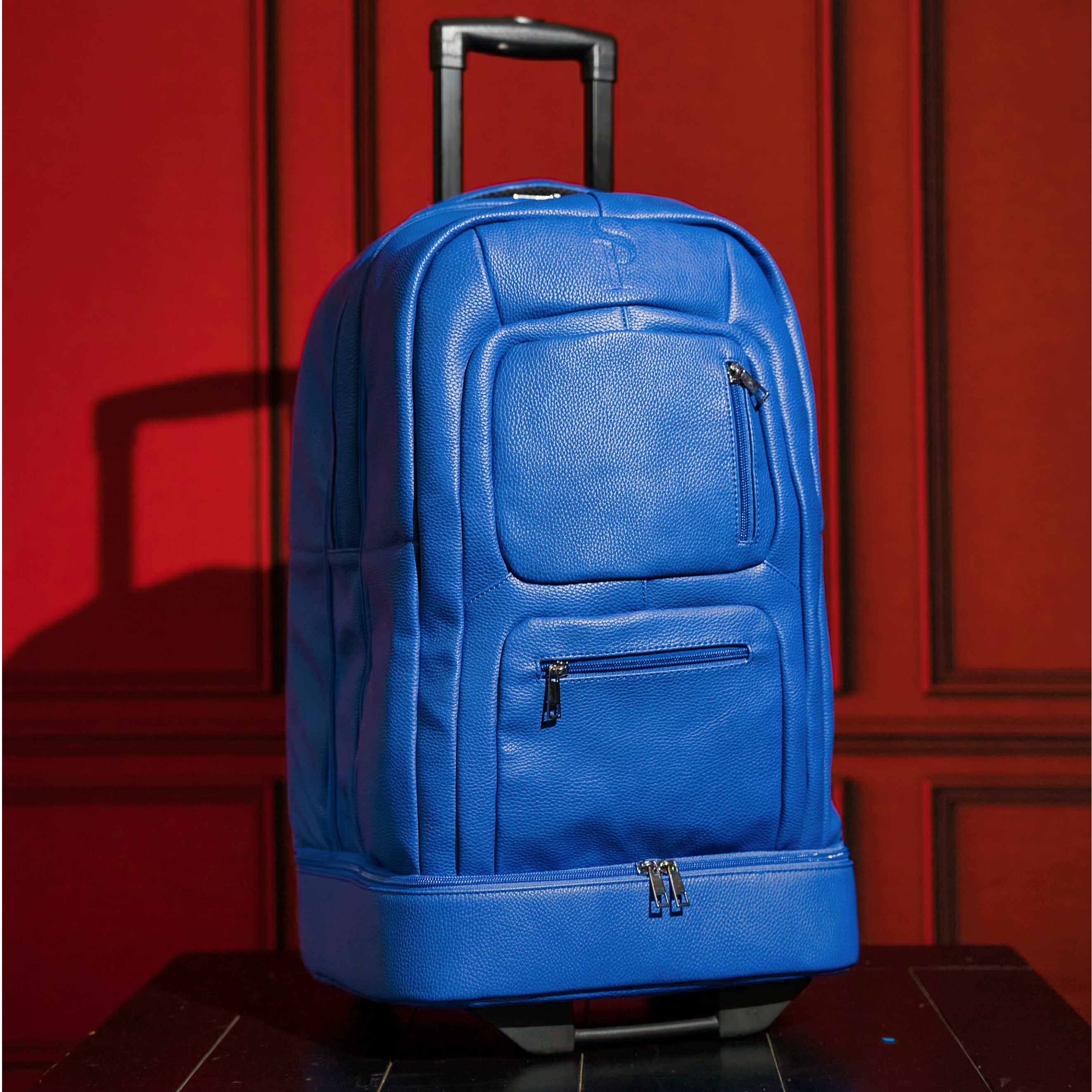 Royal Blue Tumbled Leather Roller Bag (Only 200 Made) - Sole Premise
