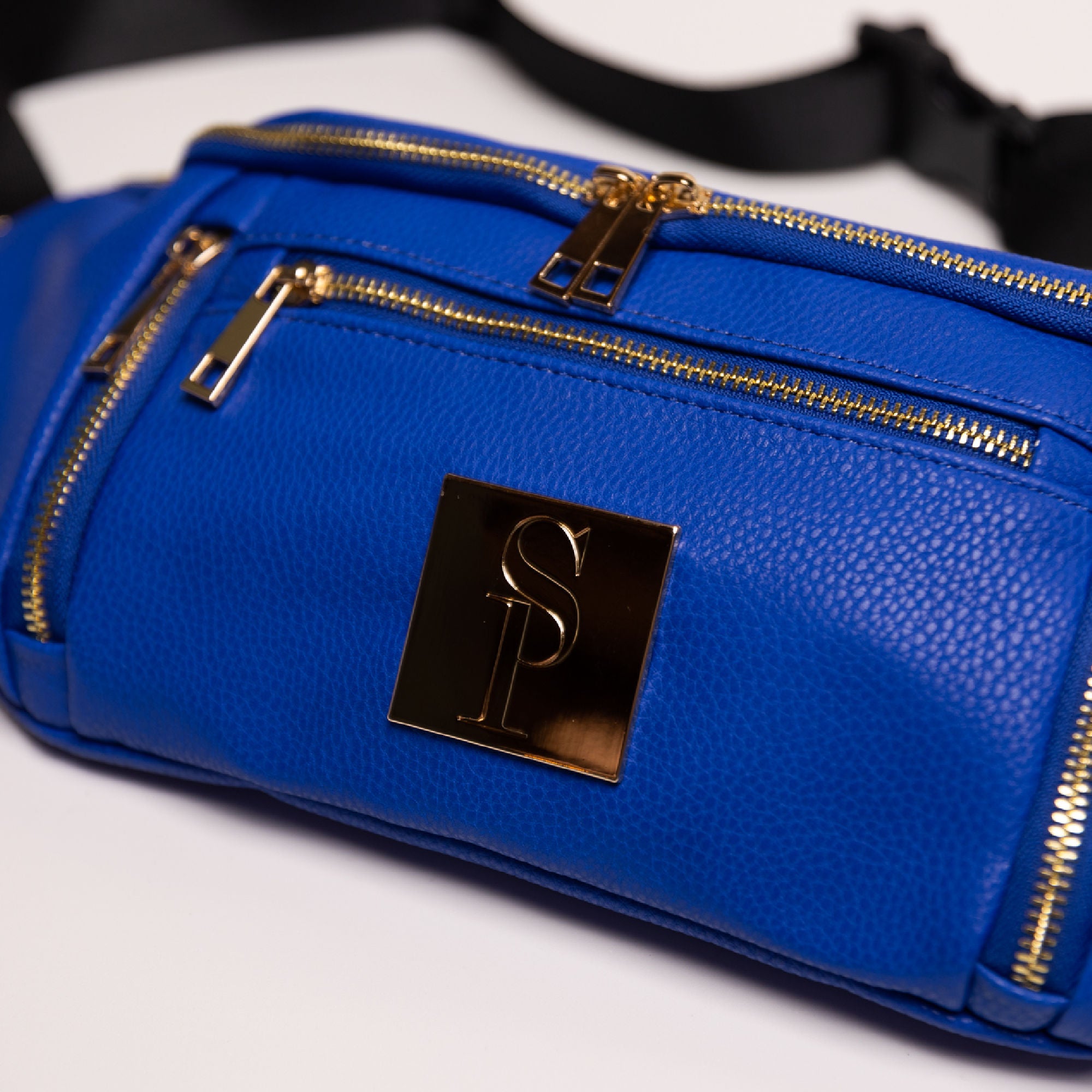 Royal Blue Leather Cross Body/Waist Bag - Sole Premise