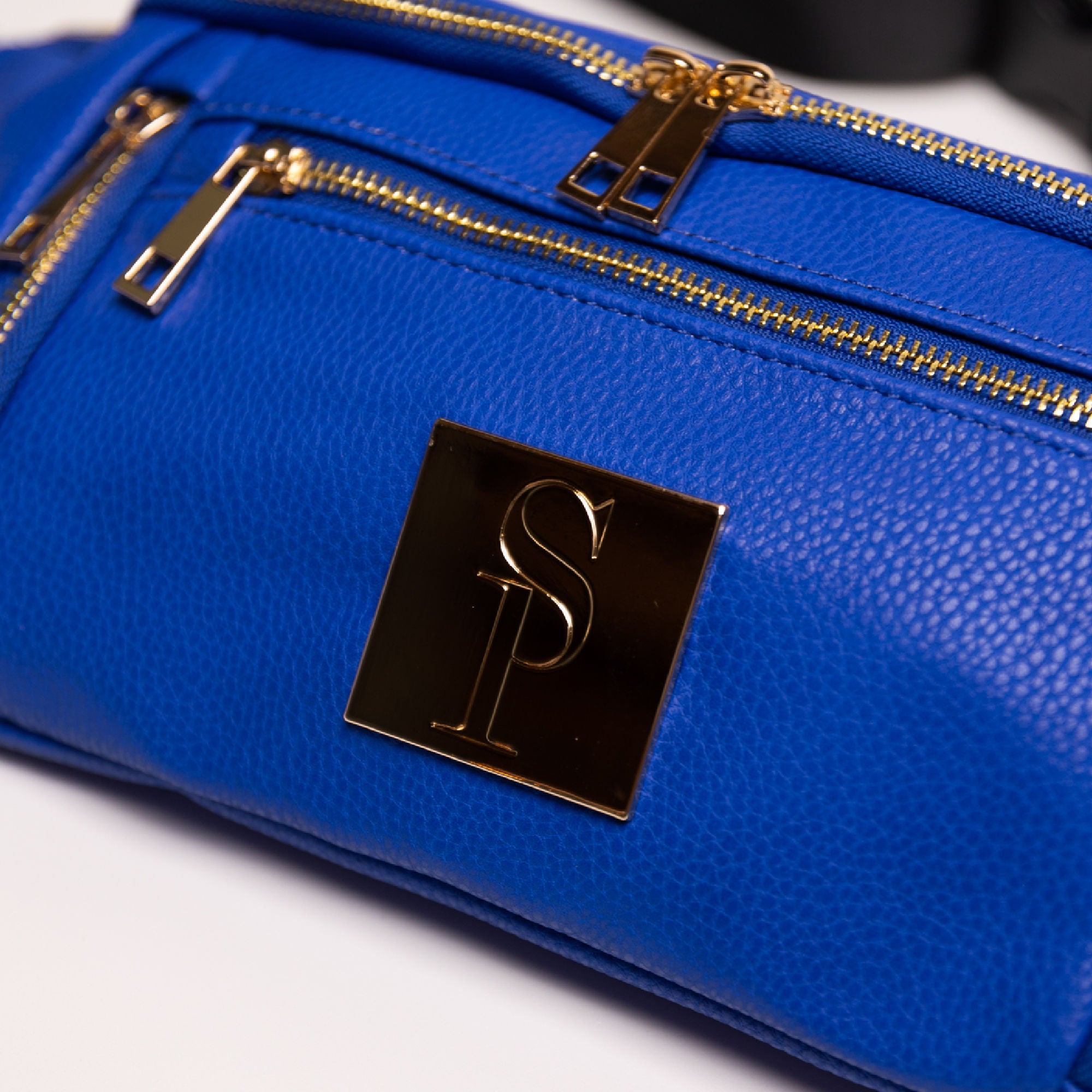 Royal Blue Leather Cross Body/Waist Bag - Sole Premise
