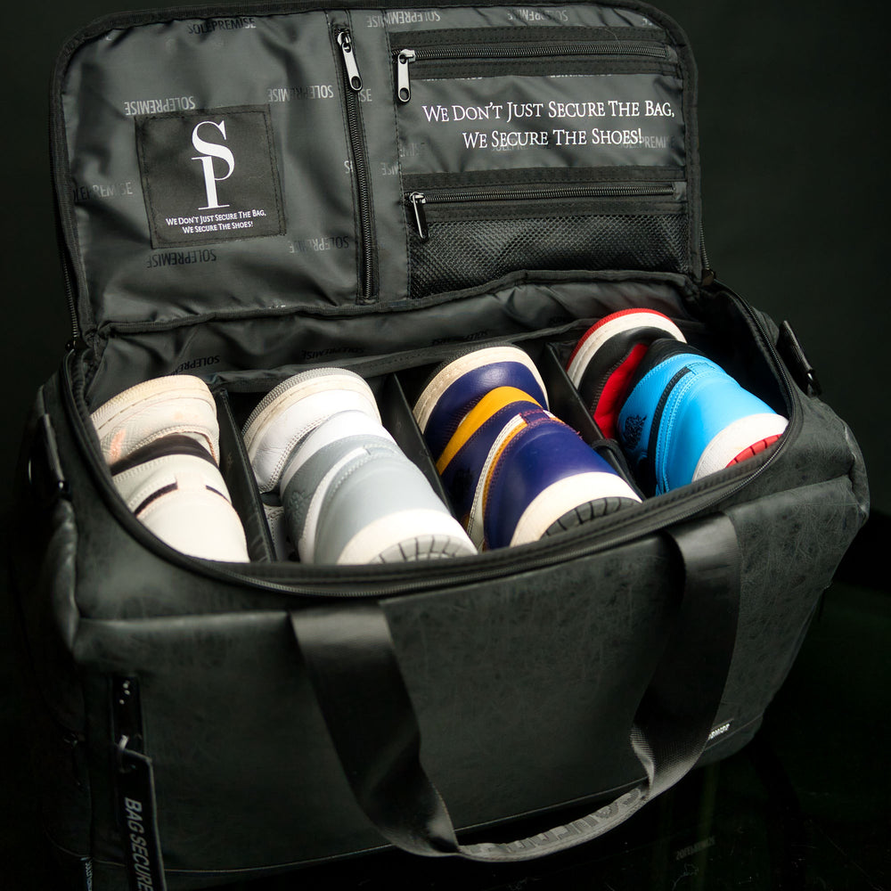 Black Leather Sneaker Duffle - Sole Premise