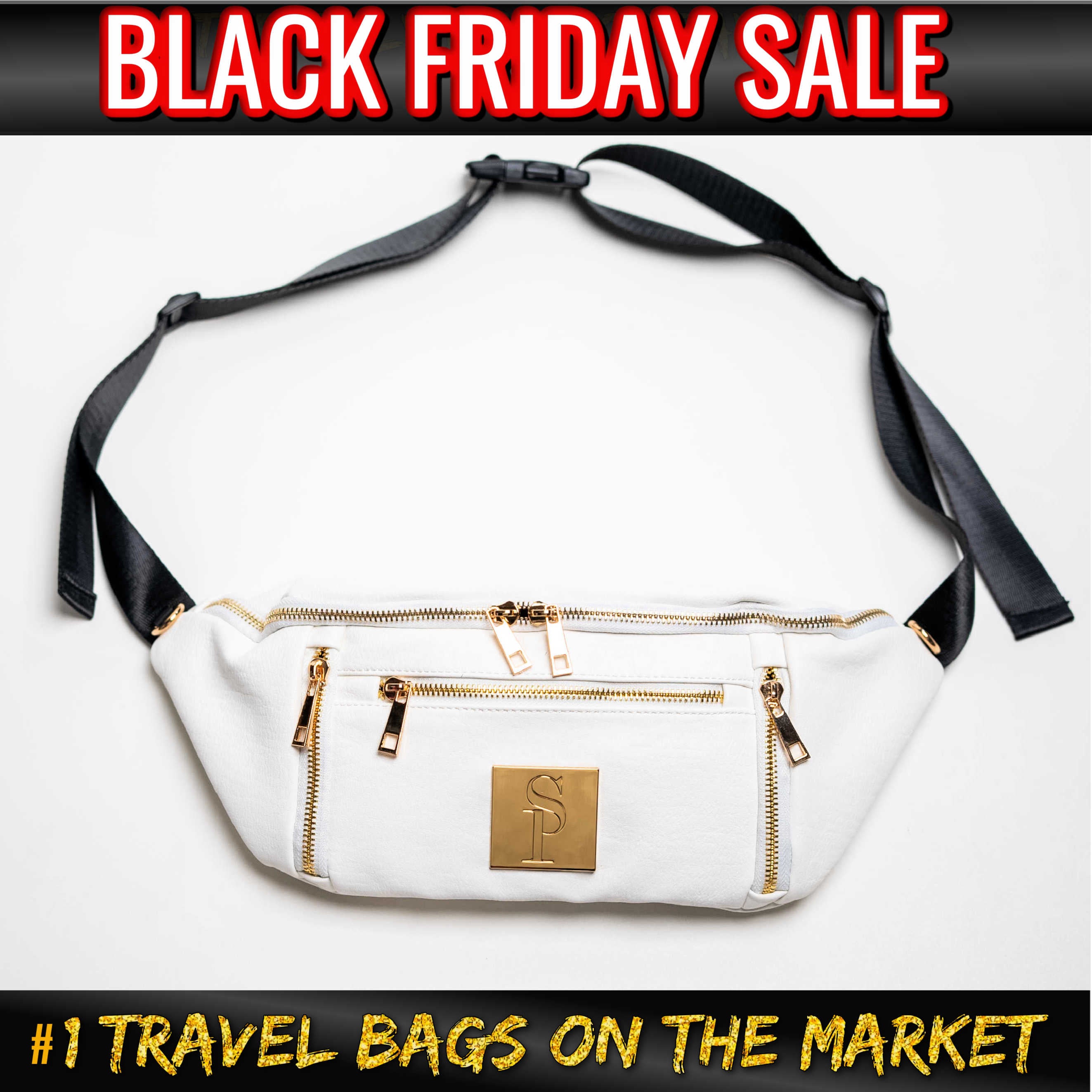 White Luxury Leather Sling (BLACK FRIDAY SALE)