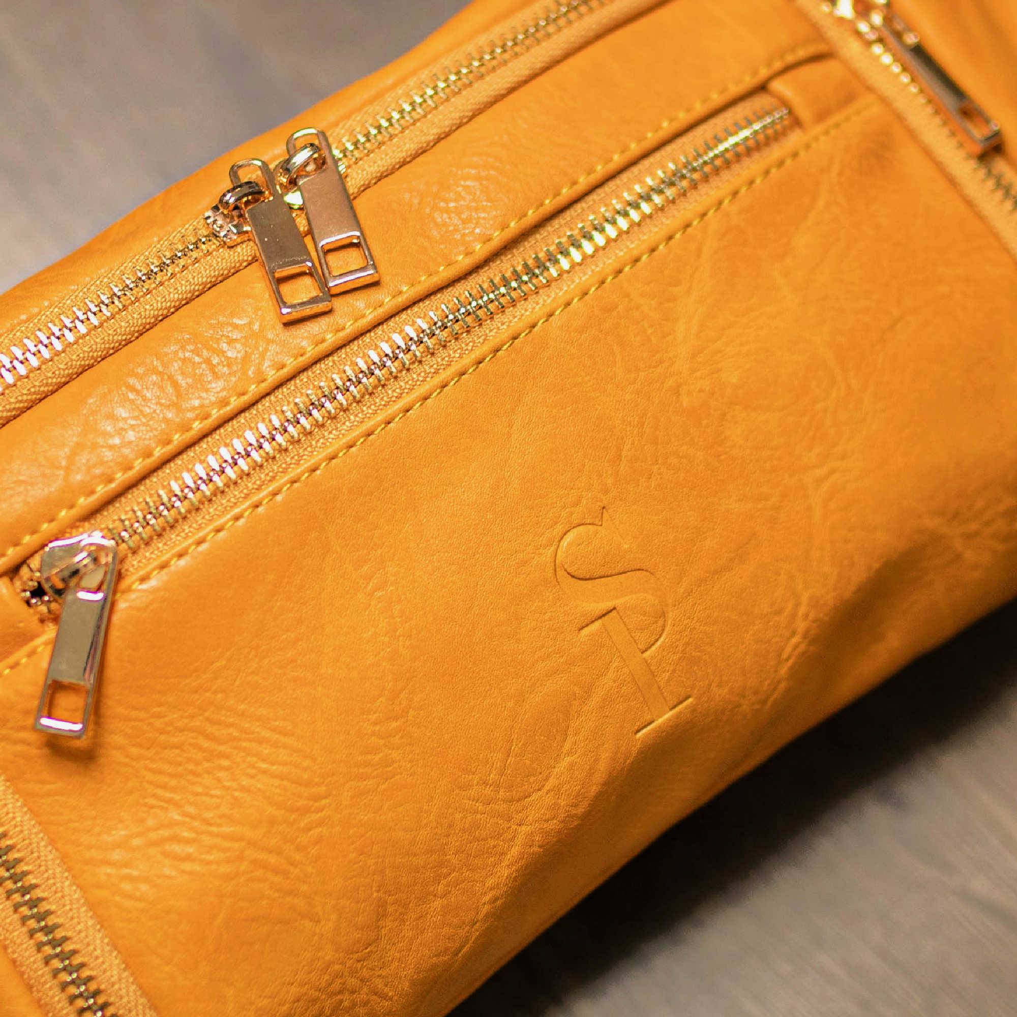 Yellow Leather Cross Body-Waist Bag - Sole Premise