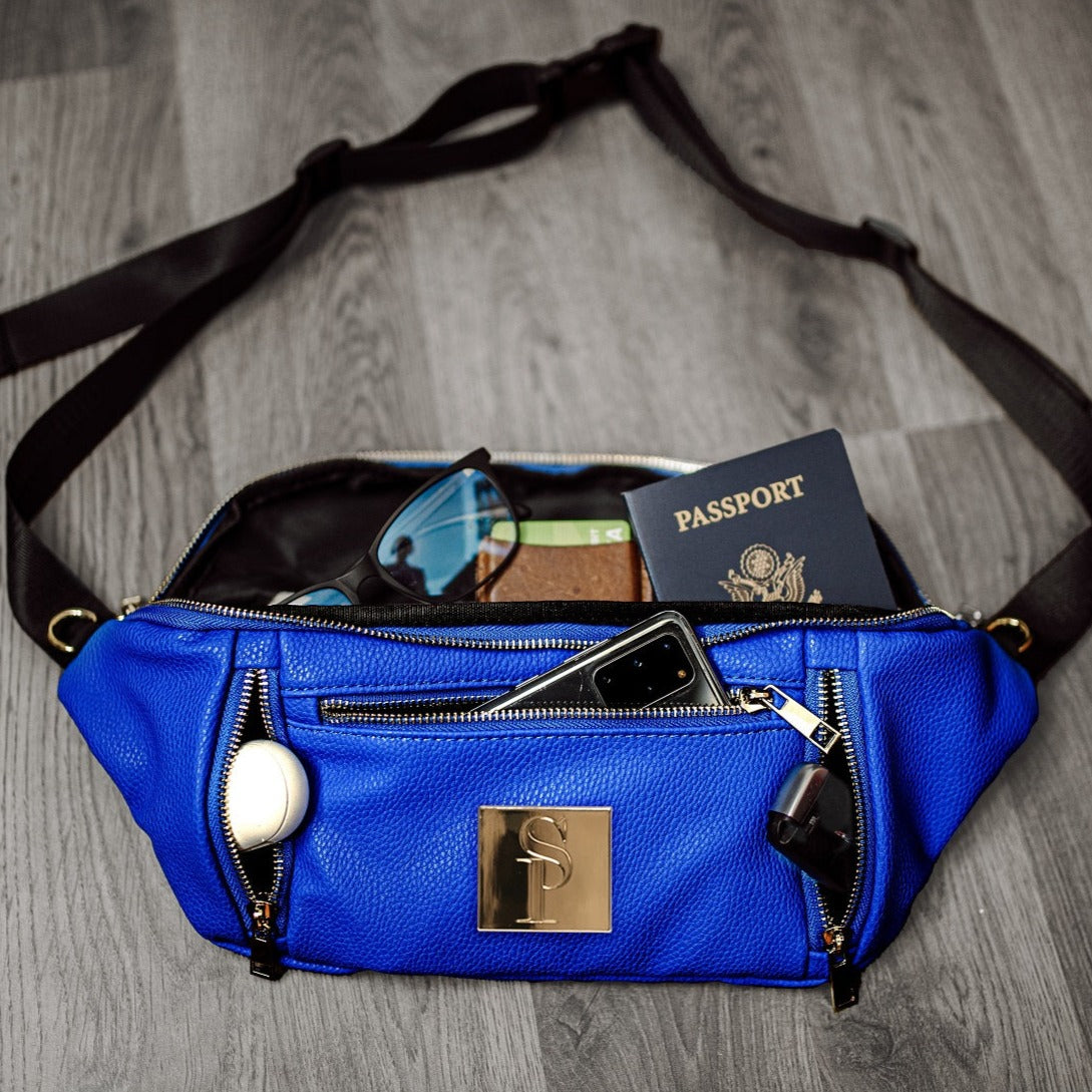 Royal Blue Leather Duffle Bag (Unbreakable Collab) 150 Made