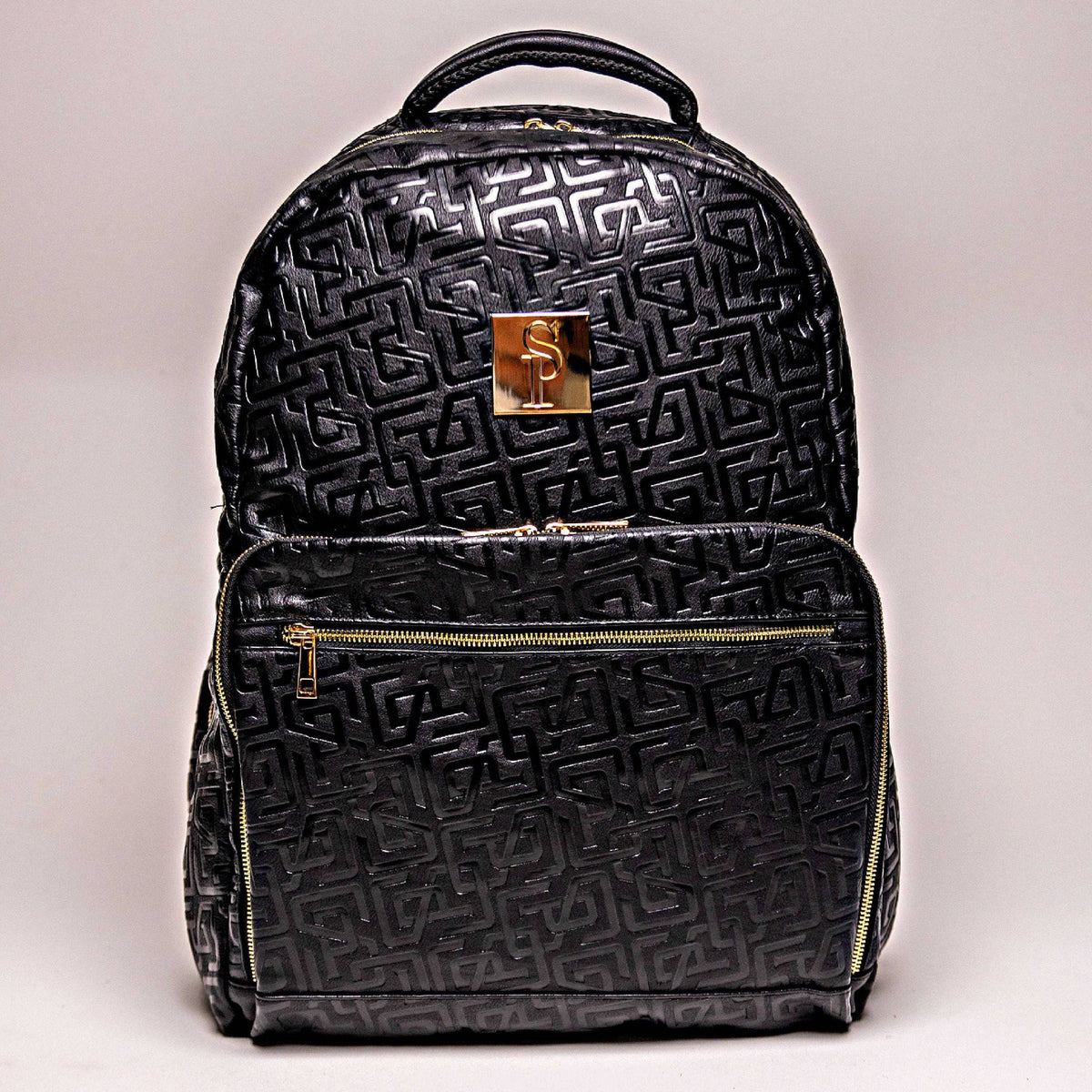Black Leather Daily Commuter Bag XL