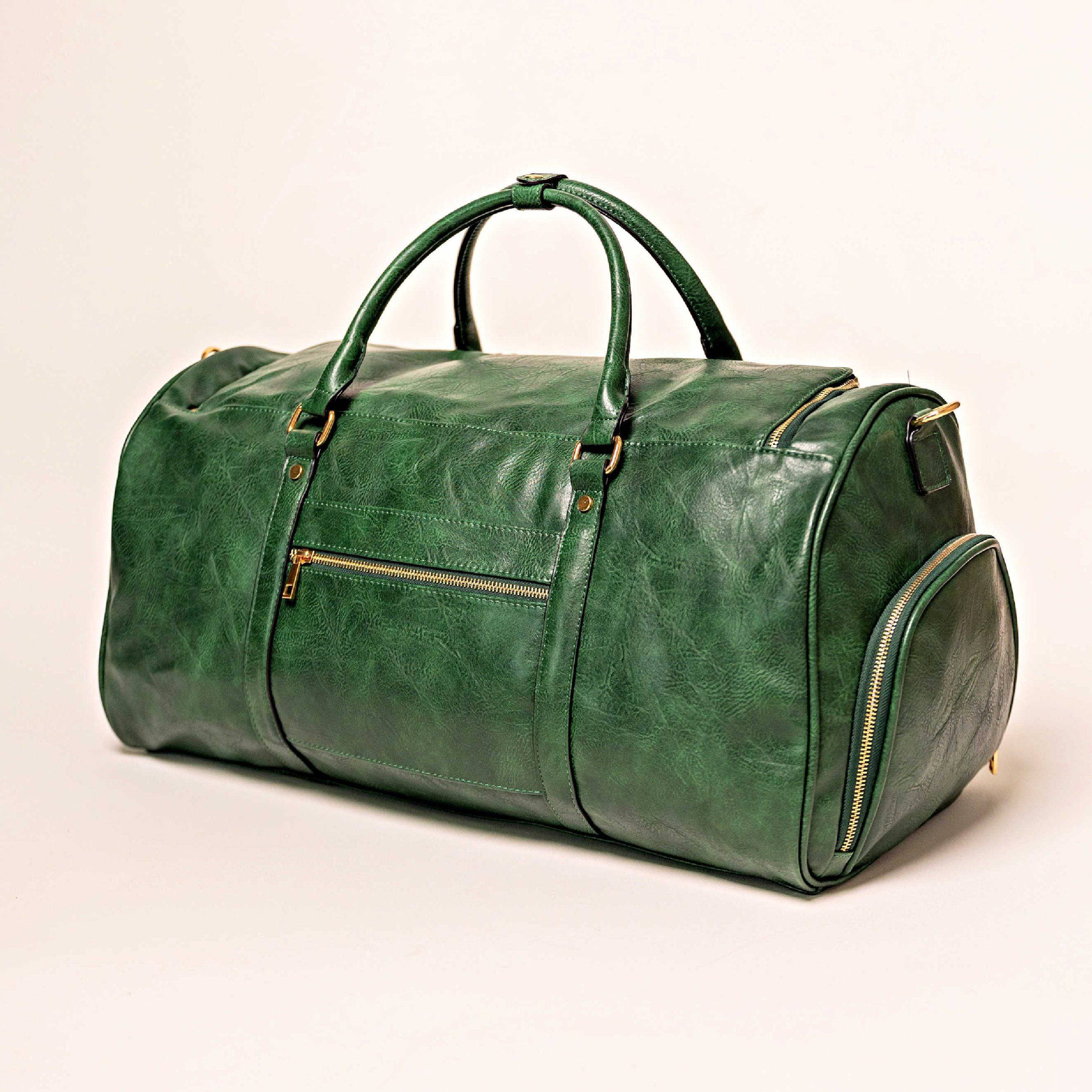 Emerald Green Duffle Bag (New Design) Back