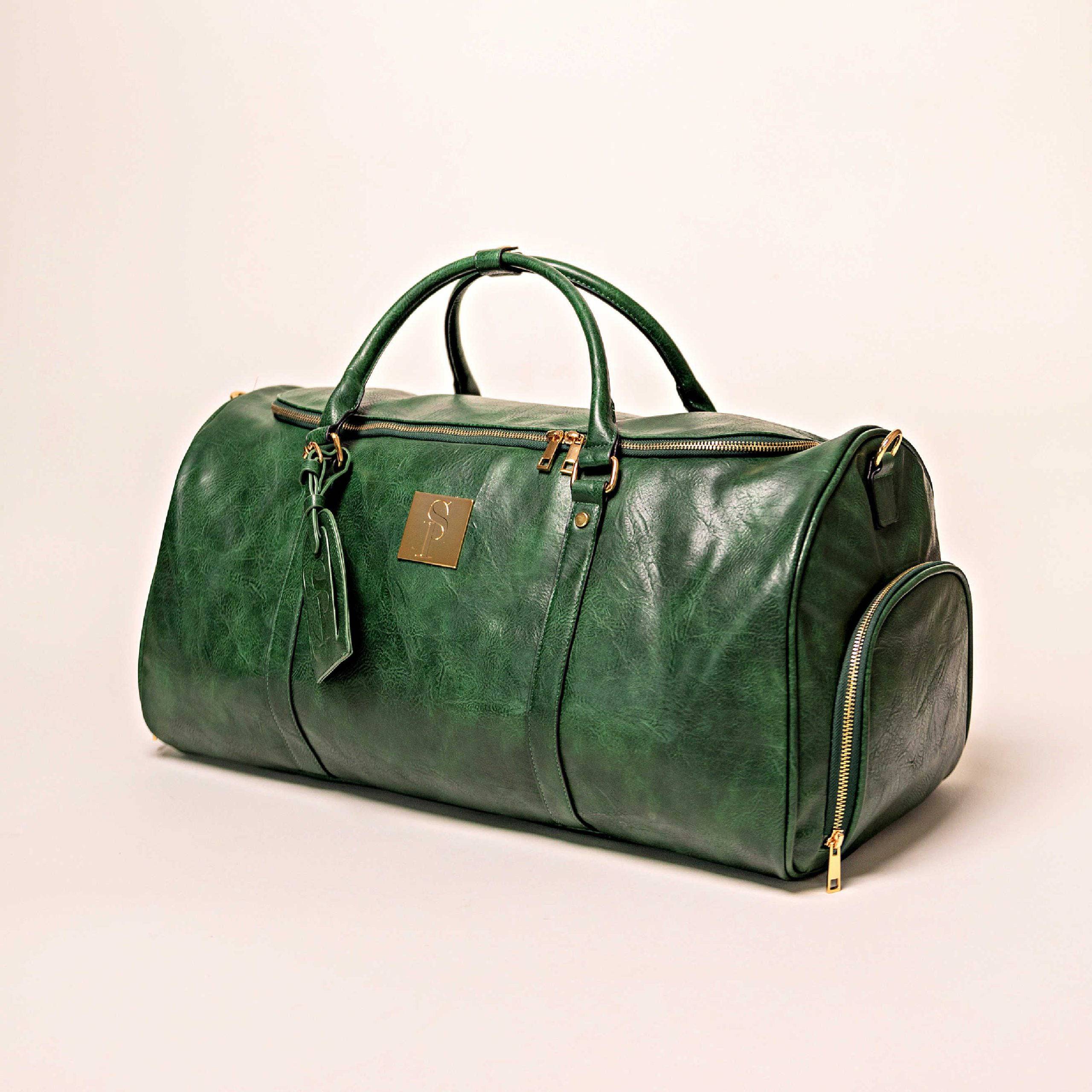 Leather travel bag Fauré Le Page Green in Leather - 37135518