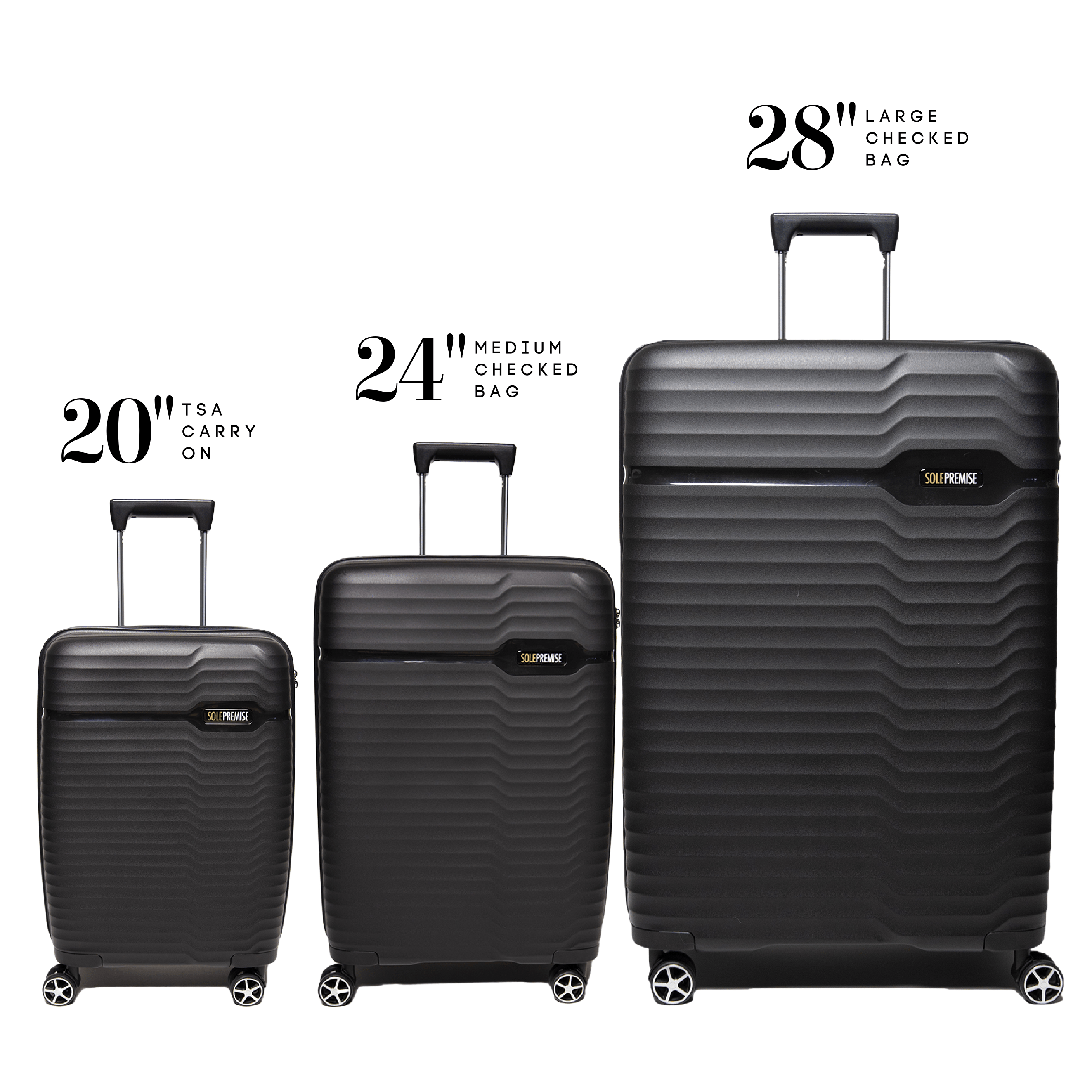 Size 24 luggage sales