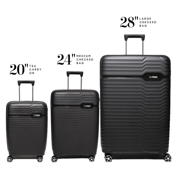 U.S. Traveler Forza Black Softside Rolling Suitcase Luggage Set (2-Piece)  US08141K - The Home Depot