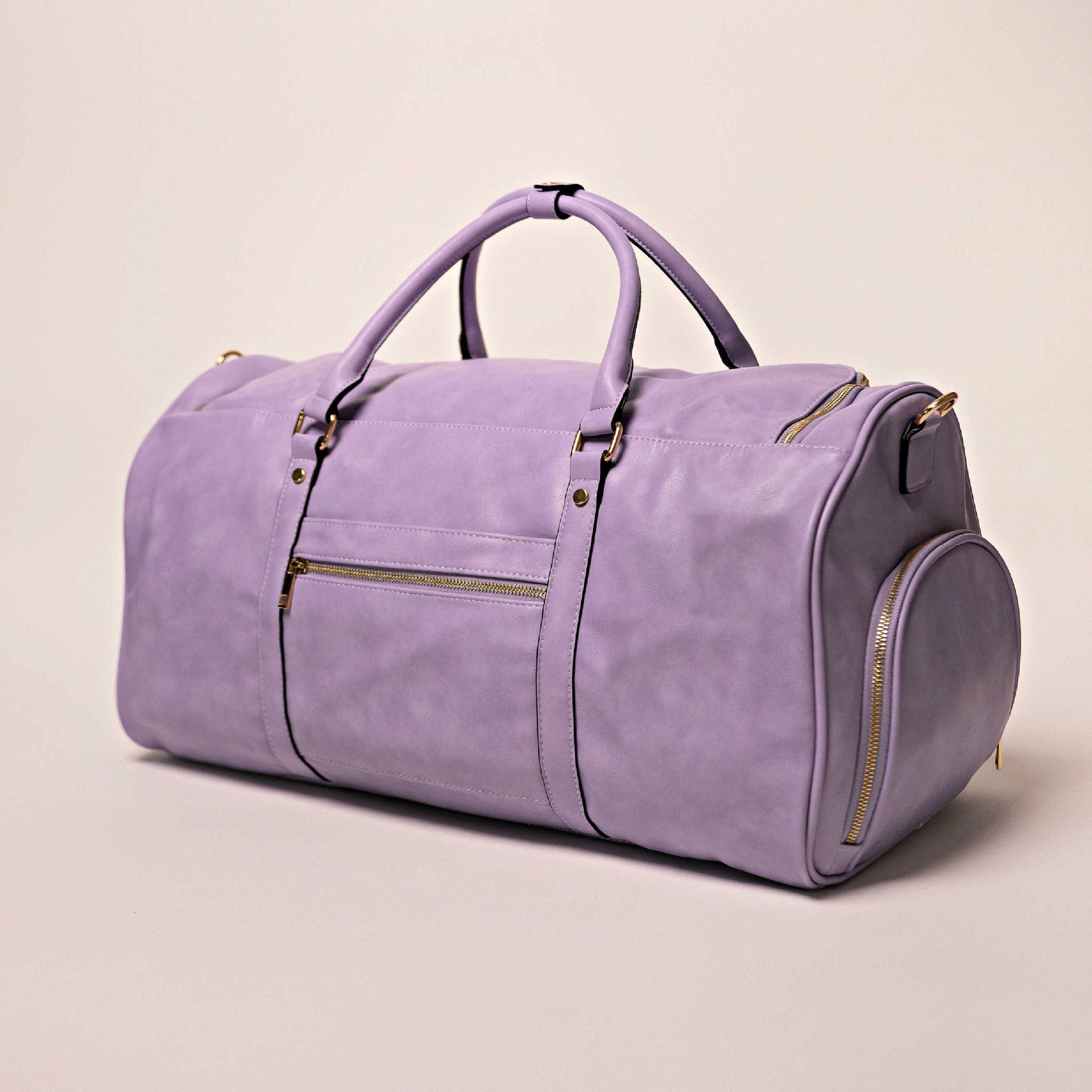 Purple Duffle Bag Back