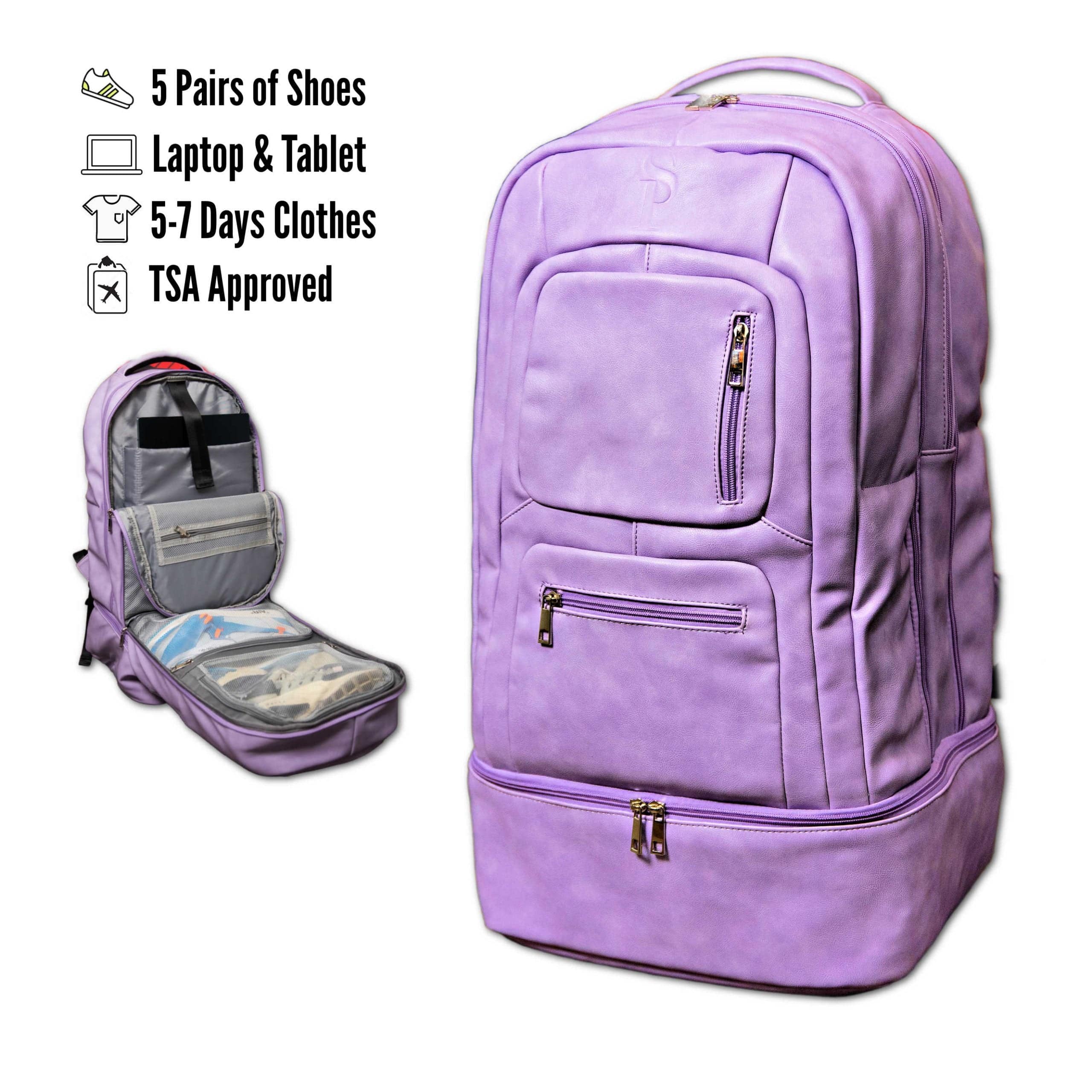 Purple Leather Bag